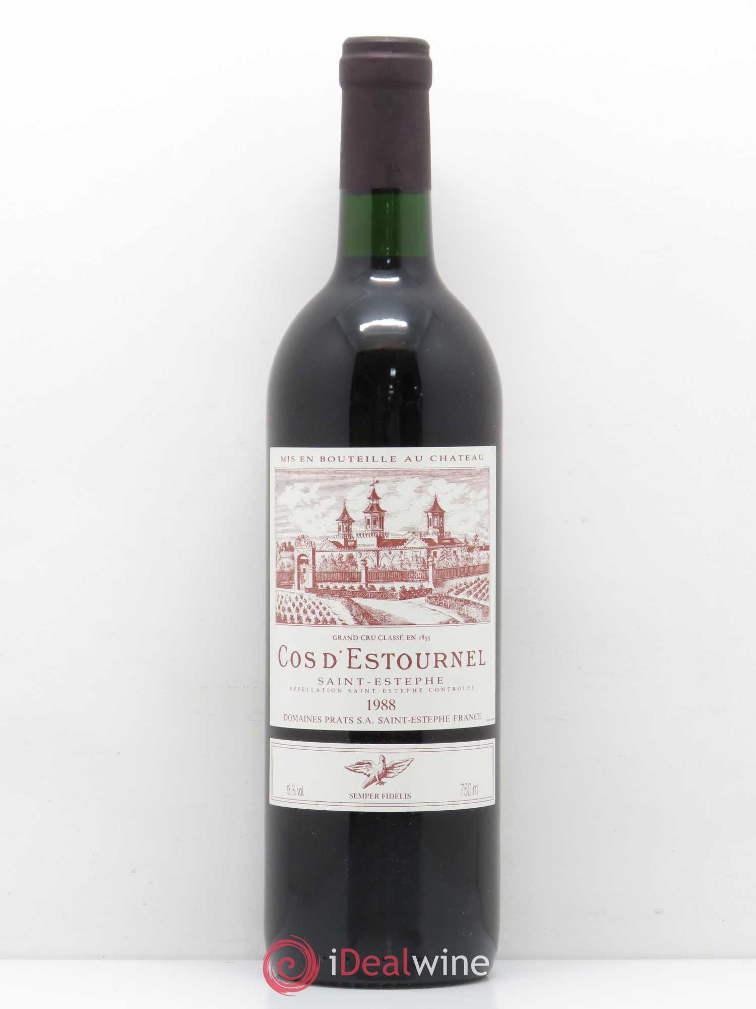 Cos d'Estournel 2ème Grand Cru Classé 1988 - Lot de 1 bouteille - 0