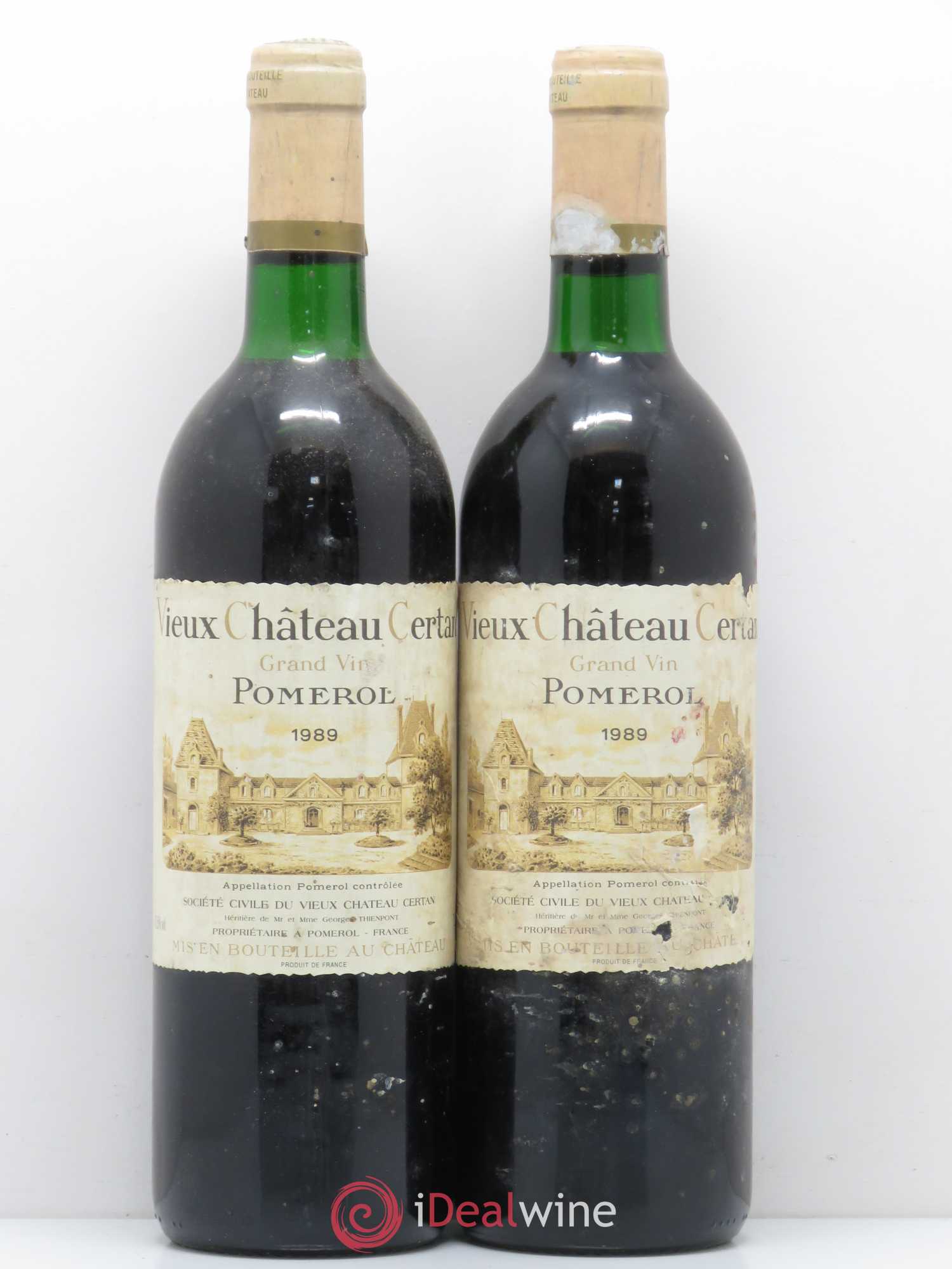 Vieux Château Certan (sans prix de réserve) 1989 - Lot de 2 bouteilles - 0