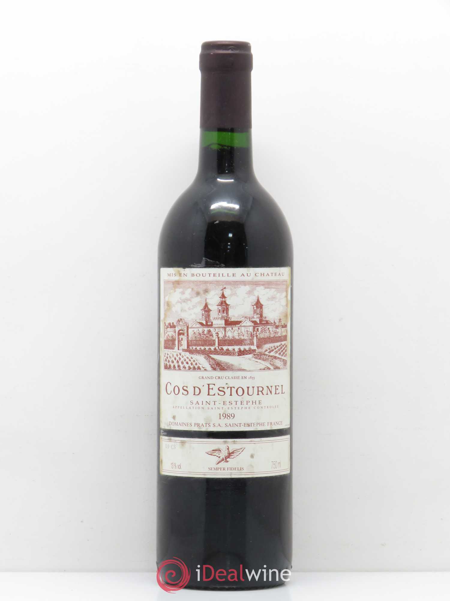 Cos d'Estournel 2ème Grand Cru Classé 1989 - Lot de 1 bouteille - 0