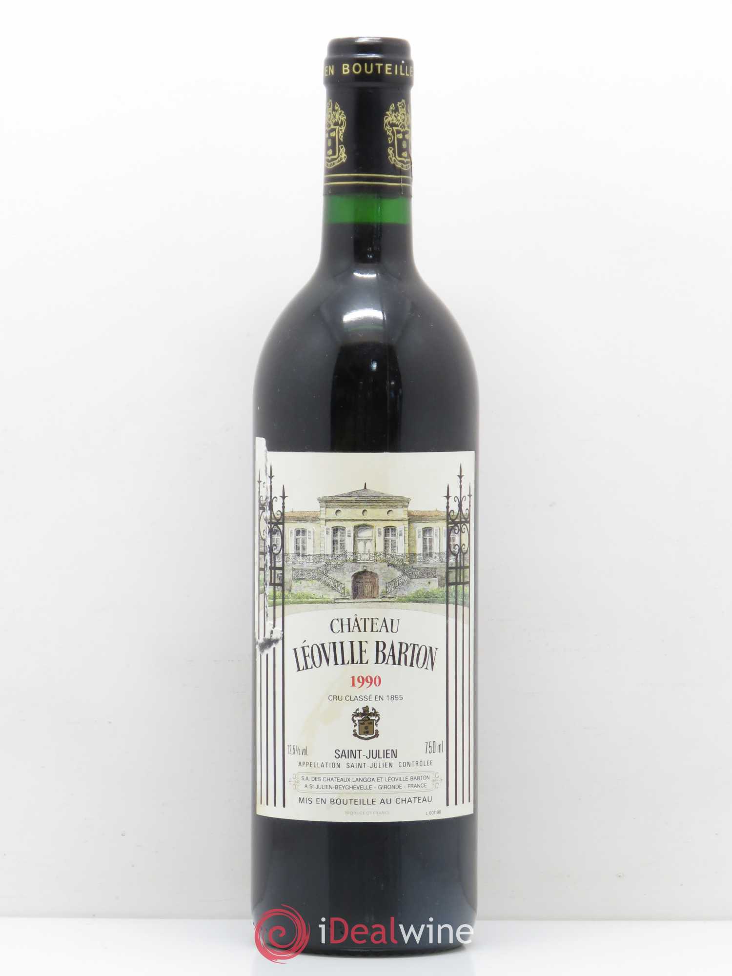 Château Léoville Barton 2ème Grand Cru Classé (sans prix de réserve) 1990 - Lot de 1 bouteille - 0