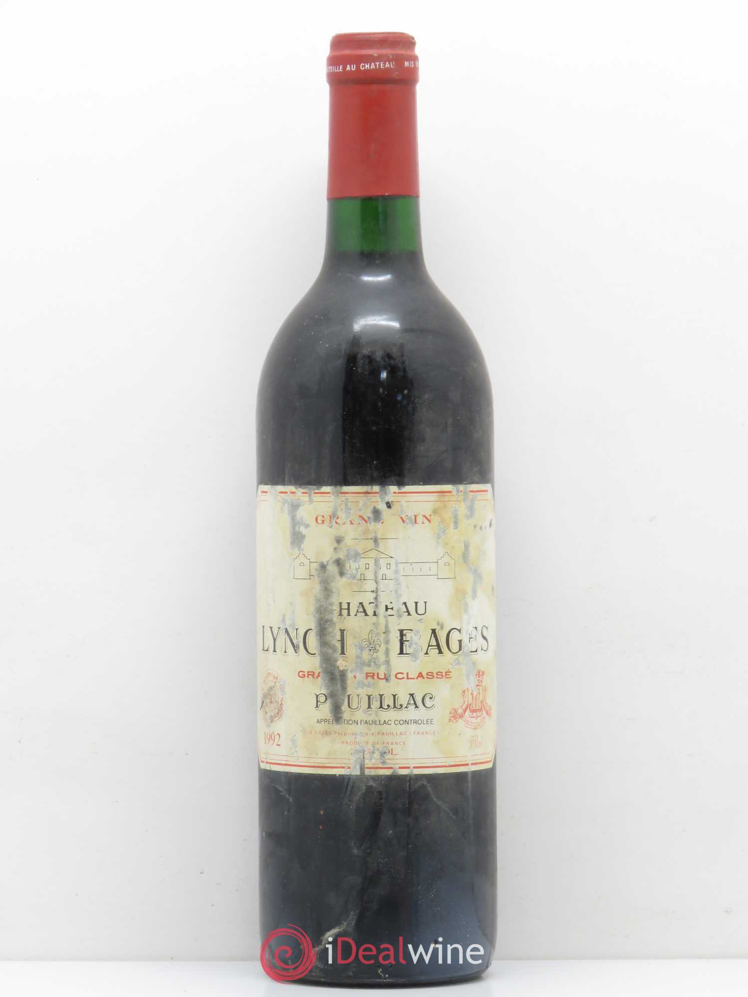 Château Lynch Bages 5ème Grand Cru Classé (sans prix de réserve) 1992 - Lot de 1 bouteille - 0