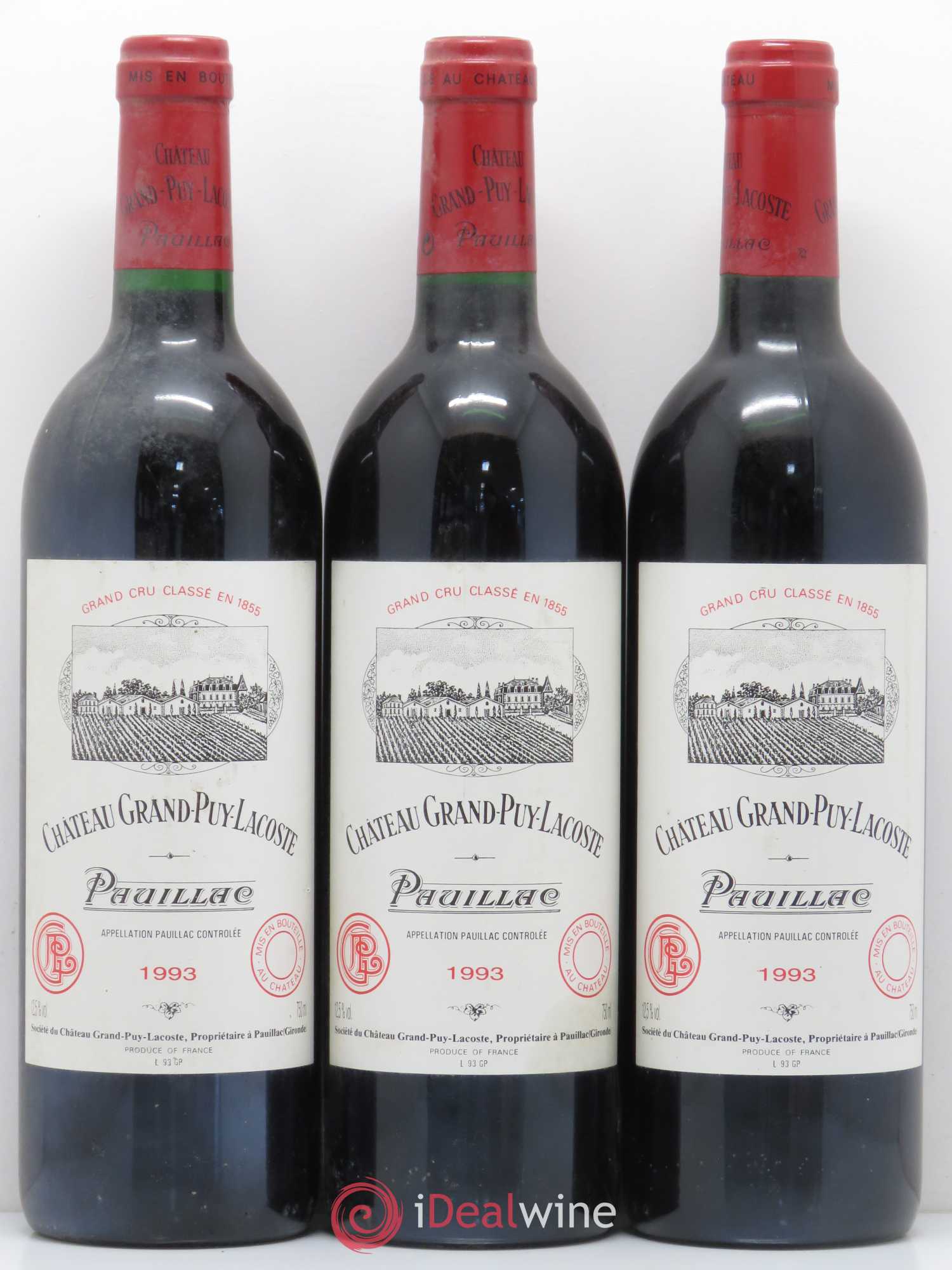 Château Grand Puy Lacoste 5ème Grand Cru Classé 1993 - Lot de 6 bouteilles - 2