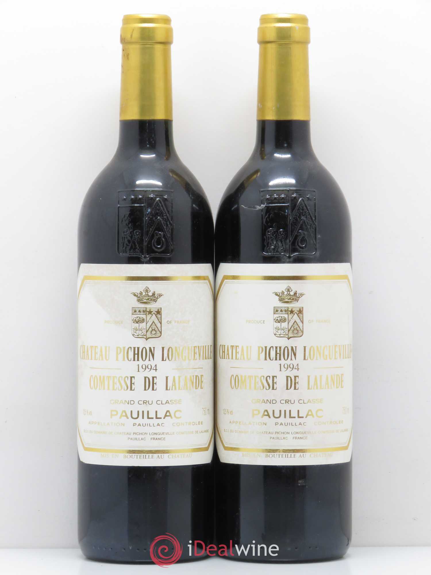 Château Pichon Longueville Comtesse de Lalande 2ème Grand Cru Classé 1994 - Lot de 2 bouteilles - 0