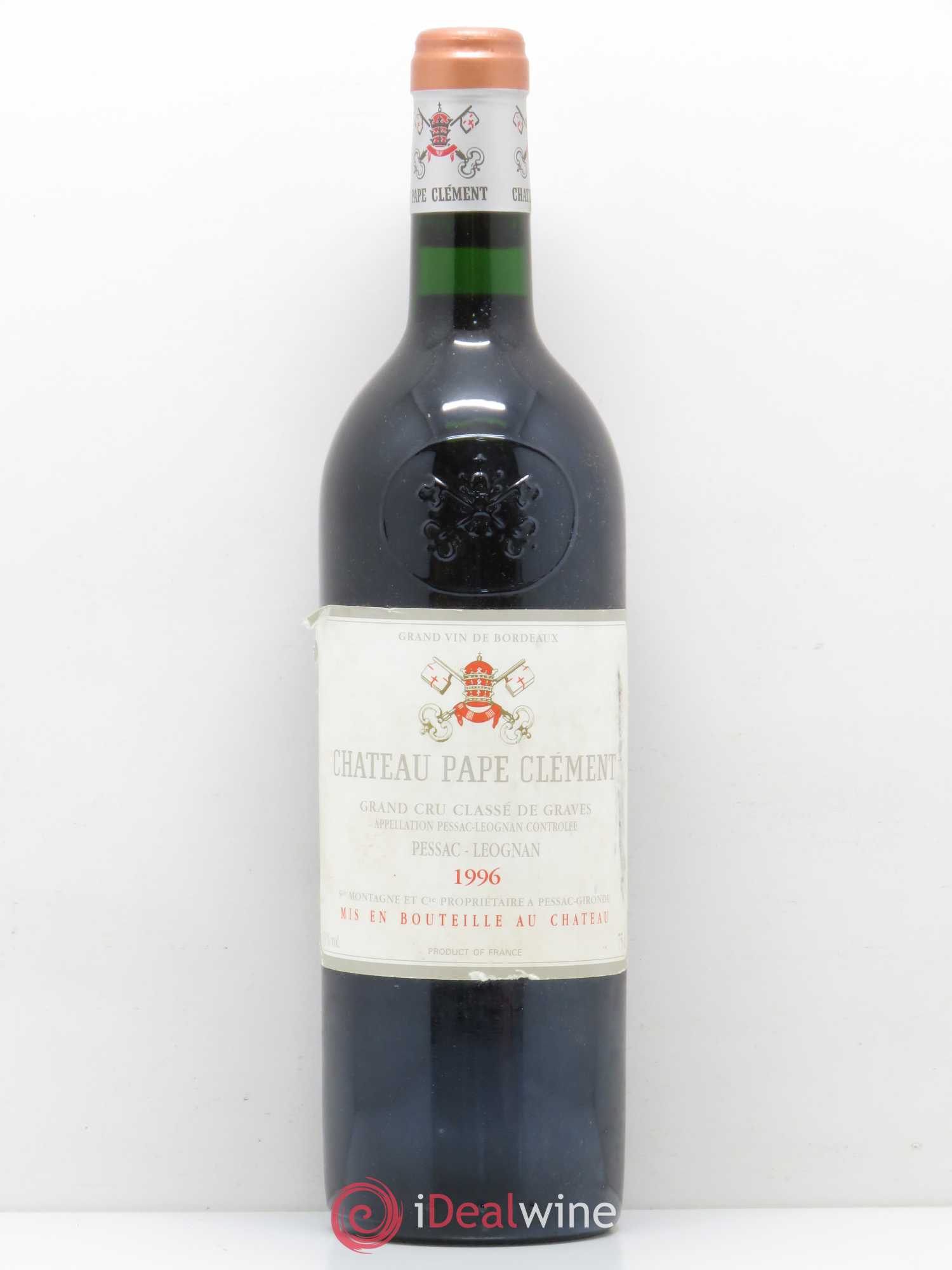 Château Pape Clément Cru Classé de Graves 1996 - Lot de 1 bouteille - 0