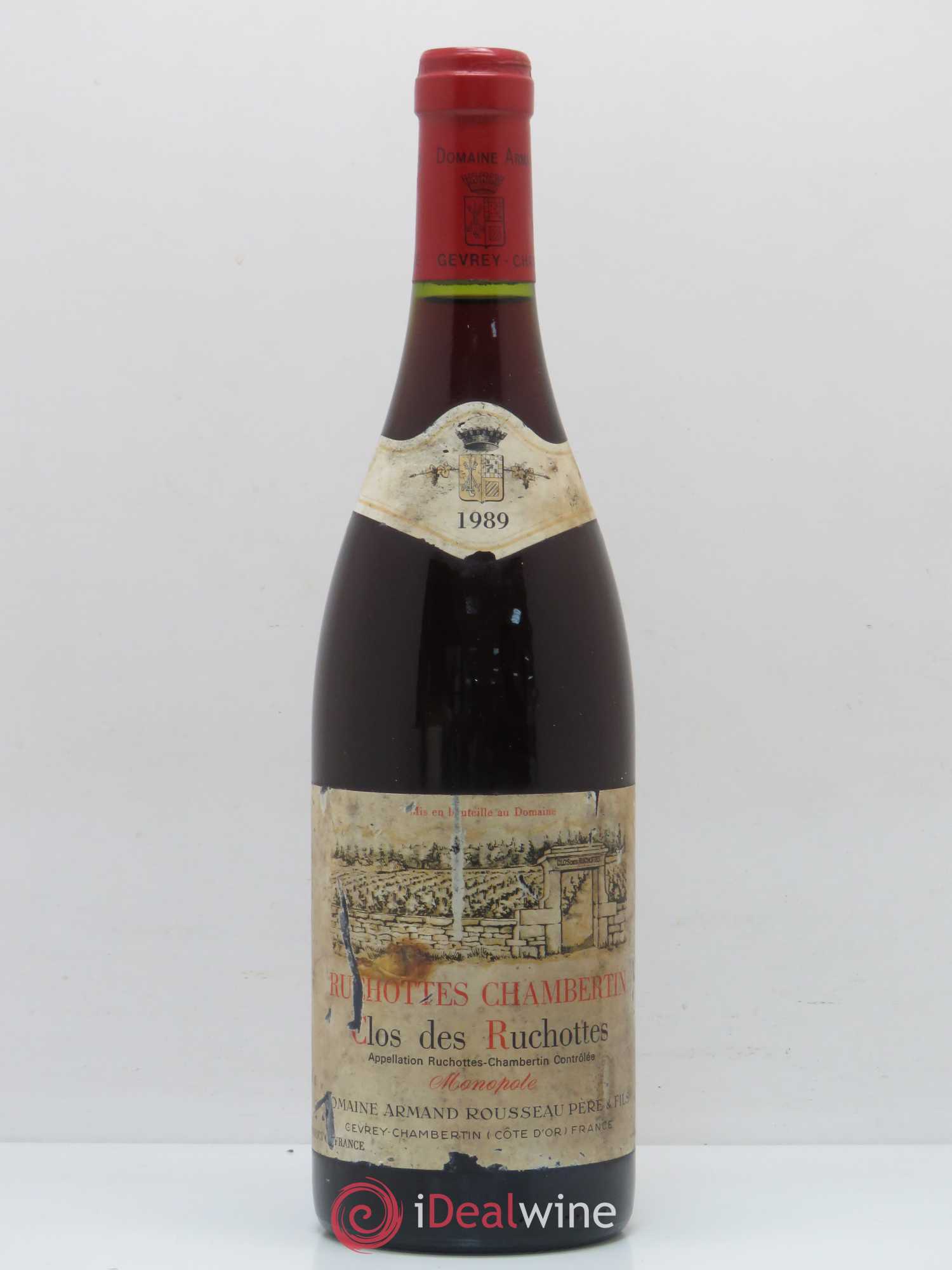 Ruchottes-Chambertin Grand Cru Clos des Ruchottes Armand Rousseau (Domaine) 1989 - Lot de 1 bouteille - 0