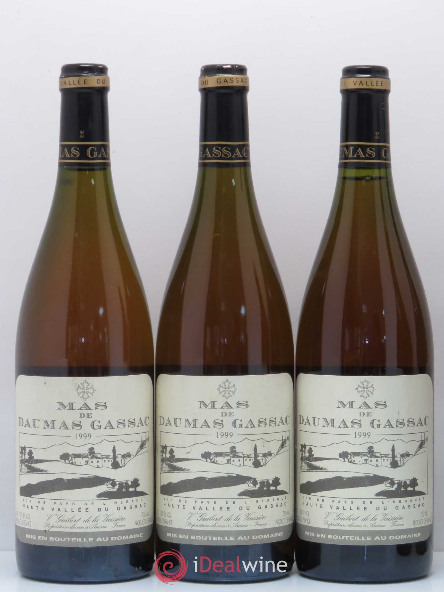 Saint-Guilhem-le-Désert - Cité d'Aniane Mas Daumas Gassac Famille Guibert de La Vaissière 1999 - Lot de 5 bouteilles - 1
