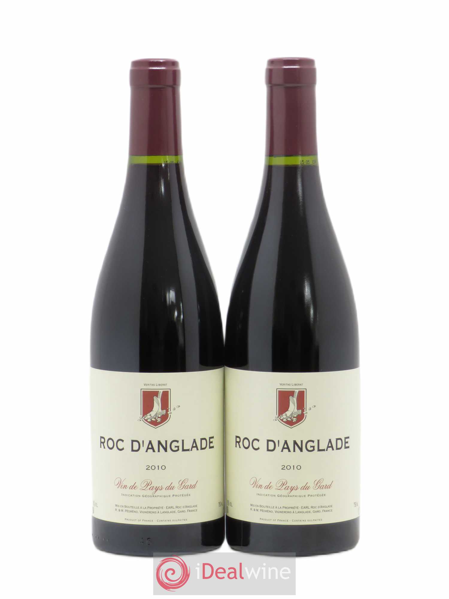Gard Roc d'Anglade Rémy Pédréno (sans prix de réserve) 2010 - Lot de 2 bouteilles - 0