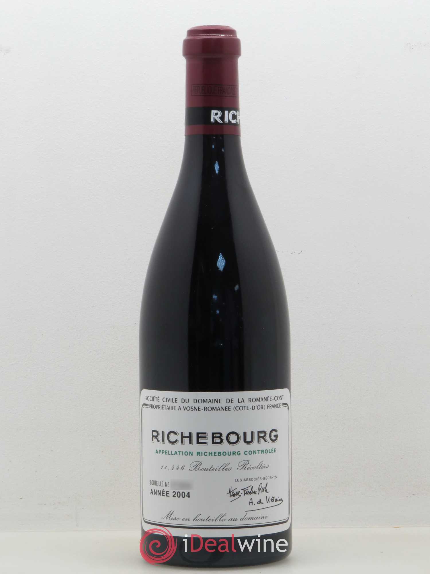 Richebourg Grand Cru Domaine de la Romanée-Conti 2004 - Lot de 1 bouteille - 0