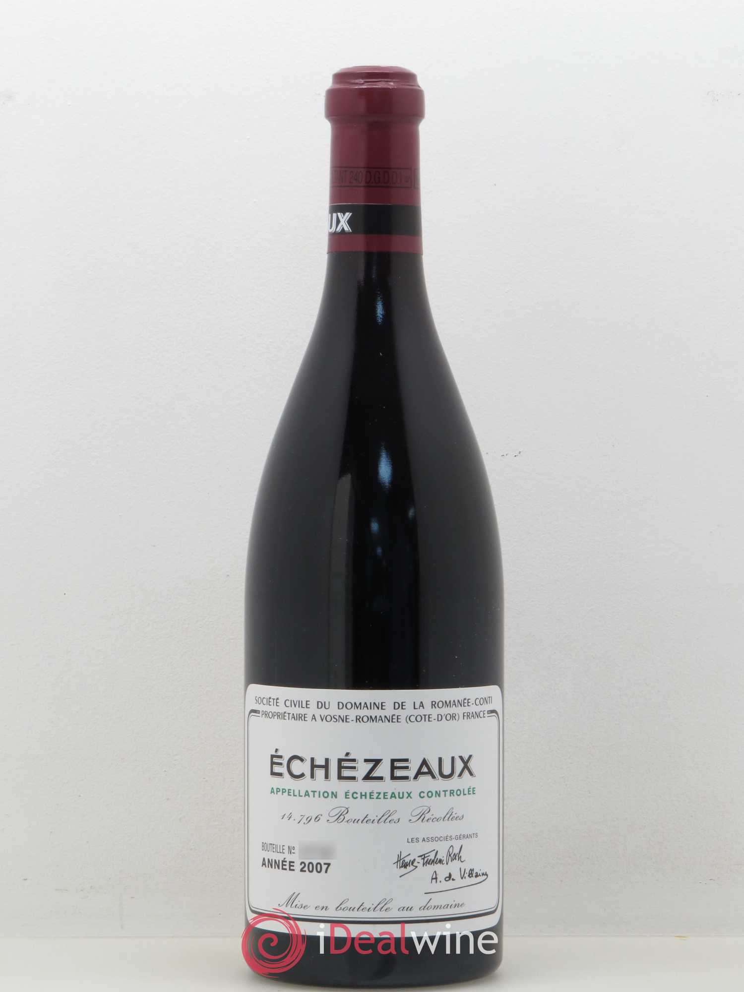 Echezeaux Grand Cru Domaine de la Romanée-Conti 2007 - Lot de 1 bouteille - 0