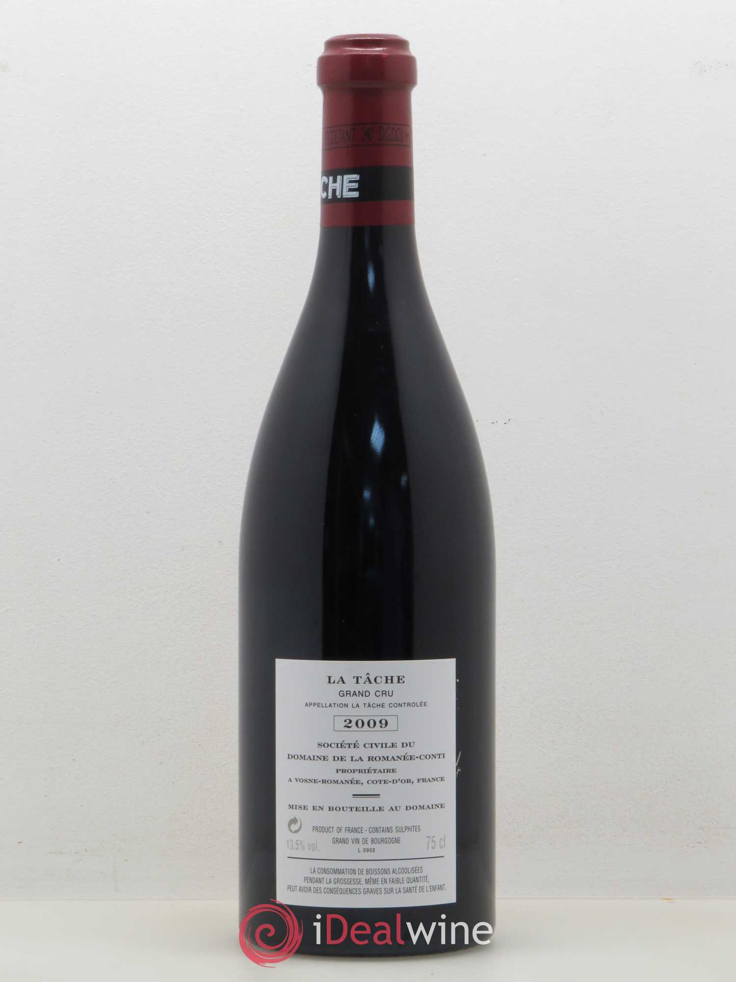 La Tâche Grand Cru Domaine de la Romanée-Conti 2009 - Lot de 1 bouteille - 1