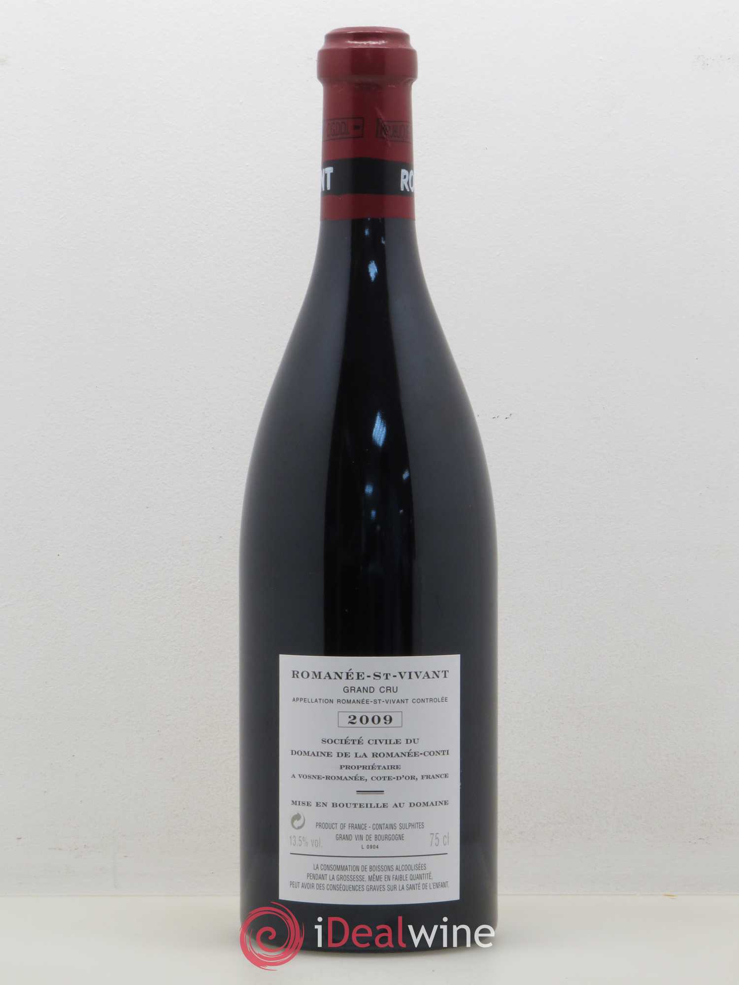 Romanée-Saint-Vivant Grand Cru Domaine de la Romanée-Conti 2009 - Lot de 1 bouteille - 1
