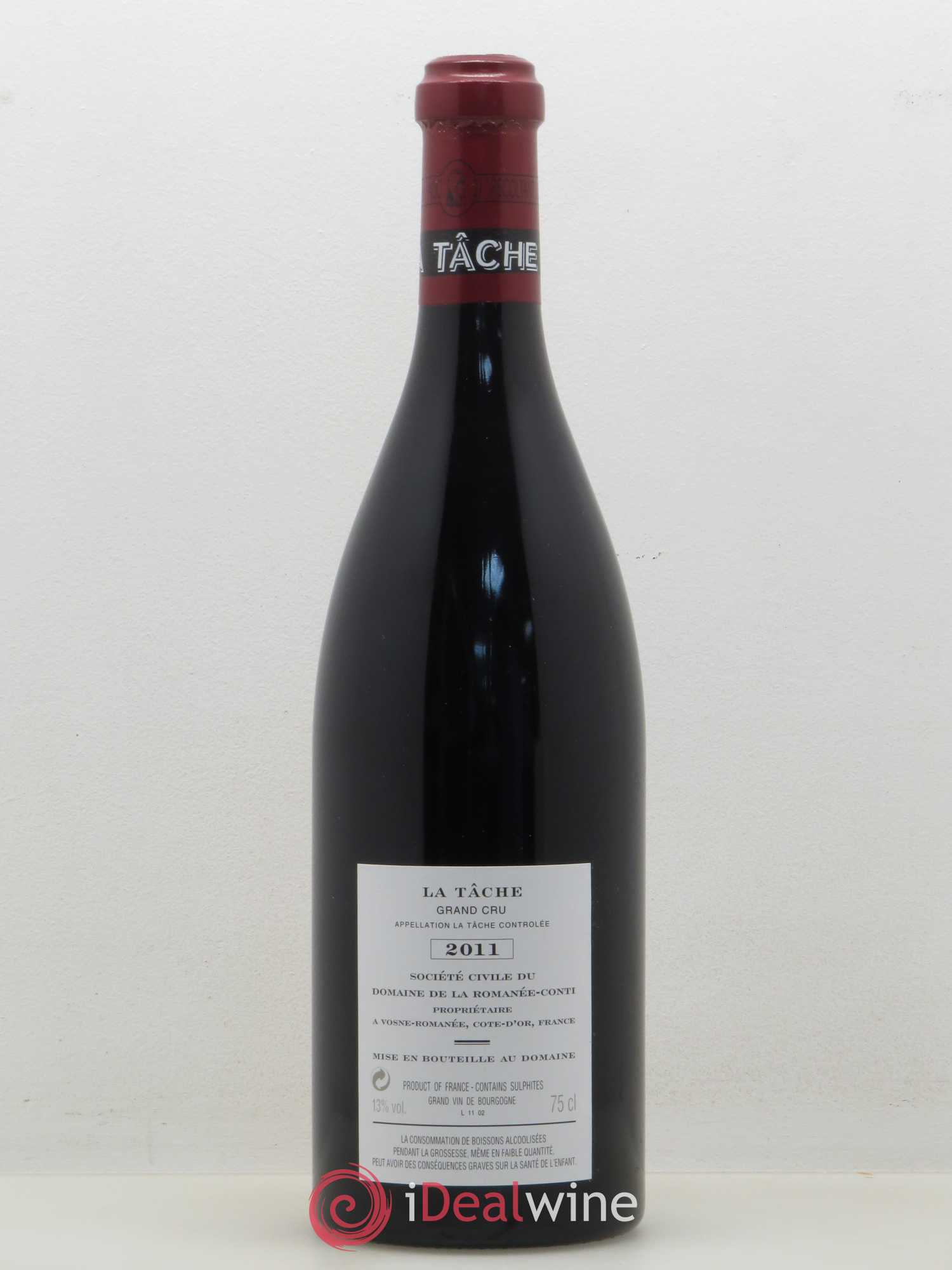La Tâche Grand Cru Domaine de la Romanée-Conti 2011 - Lot de 1 bouteille - 1
