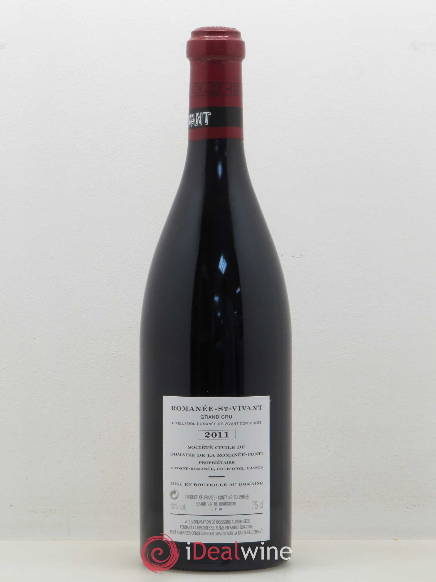 Romanée-Saint-Vivant Grand Cru Domaine de la Romanée-Conti 2011 - Lot de 1 bouteille - 1