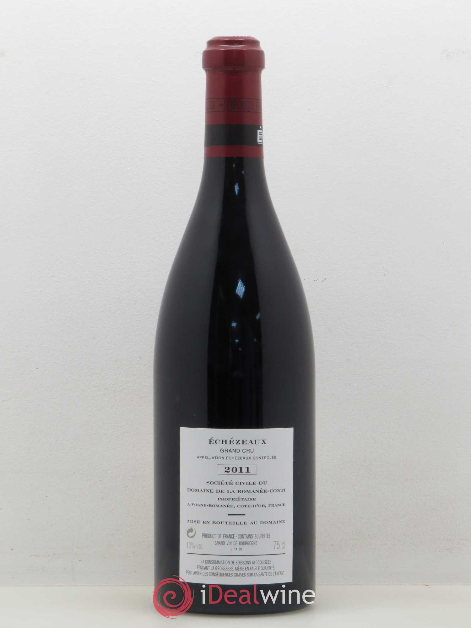 Echezeaux Grand Cru Domaine de la Romanée-Conti 2011 - Lot de 1 bouteille - 1