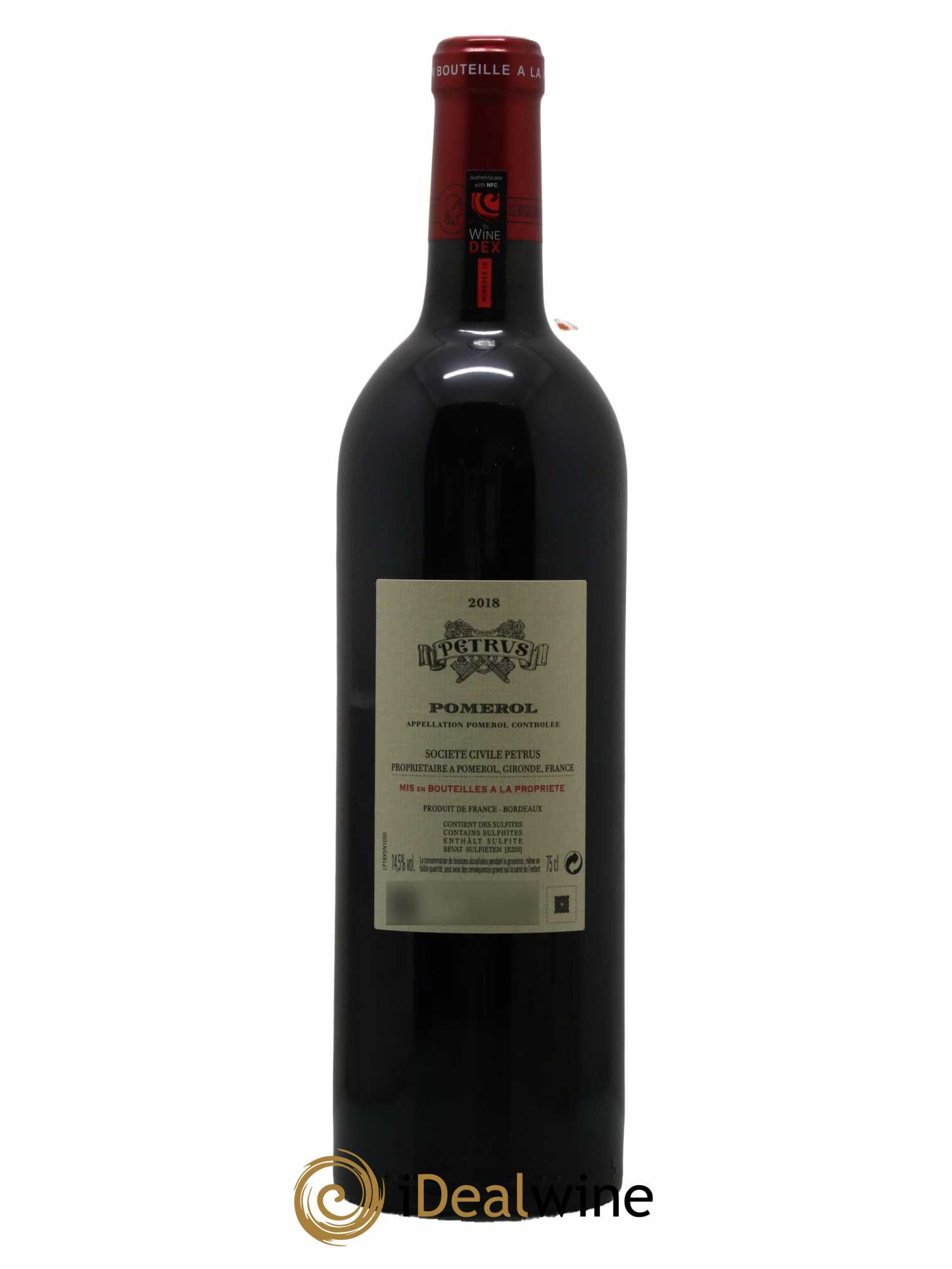 Petrus 2018 - Lot de 1 bouteille - 2