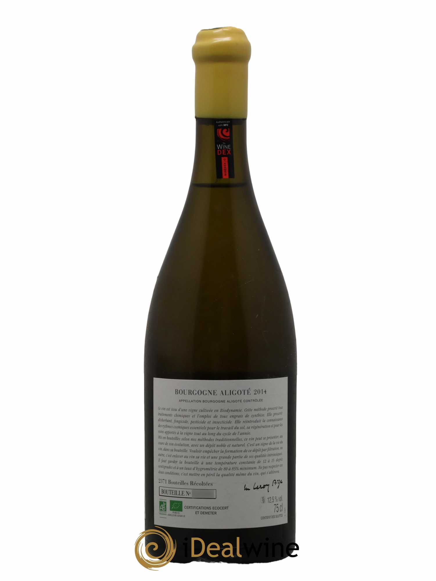 Bourgogne Aligoté Sous Chatelet d'Auvenay (Domaine)  2014 - Lot de 1 bouteille - 1