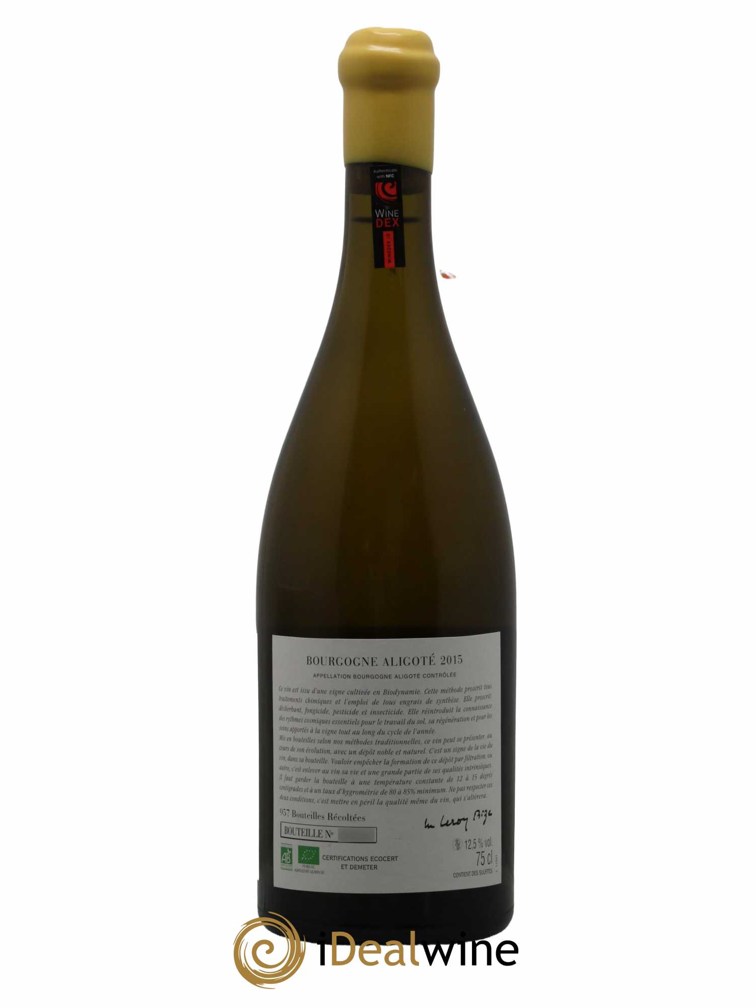 Bourgogne Aligoté Sous Chatelet d'Auvenay (Domaine) 2015 - Lot de 1 bouteille - 1