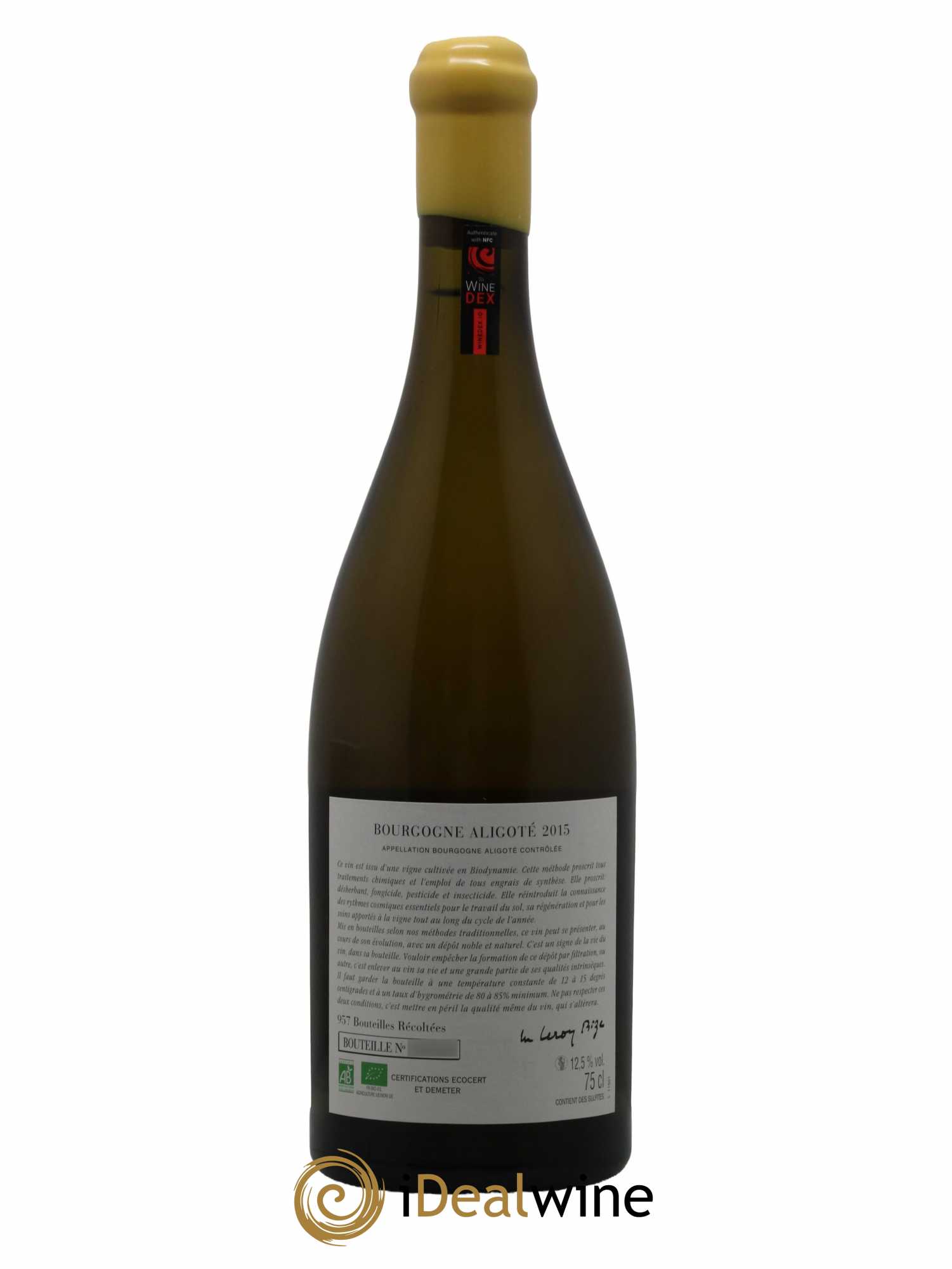 Bourgogne Aligoté Sous Chatelet d'Auvenay (Domaine) 2015 - Lot de 1 bouteille - 1