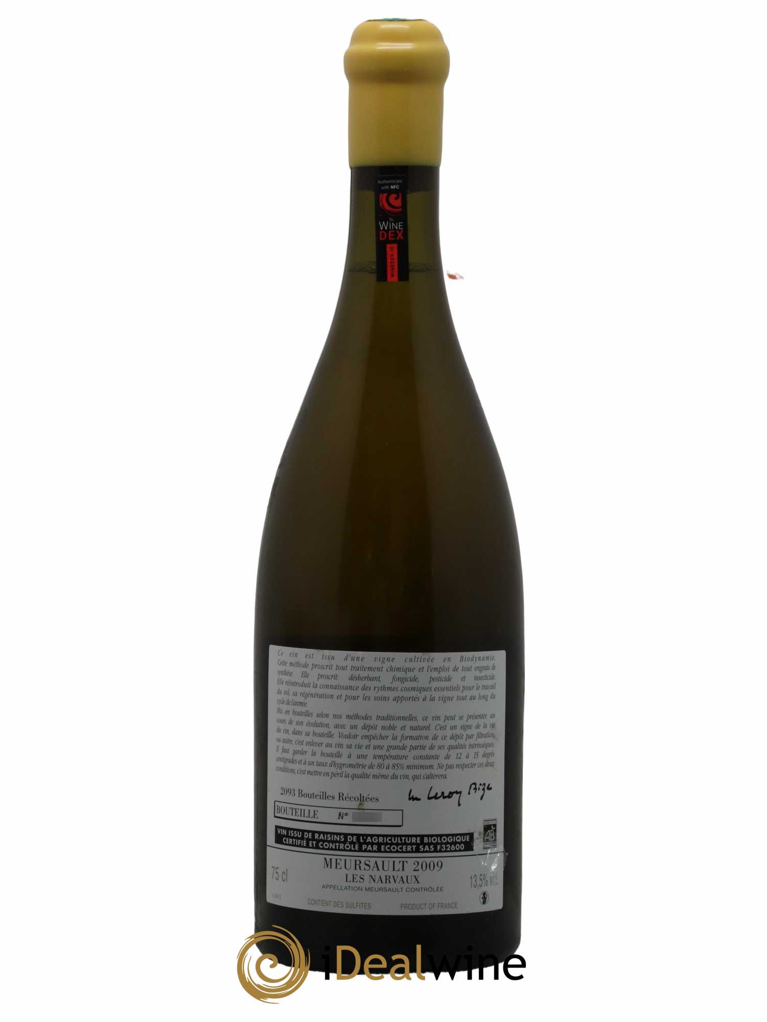 Meursault Les Narvaux d'Auvenay (Domaine) 2009 - Lot of 1 bottle - 1