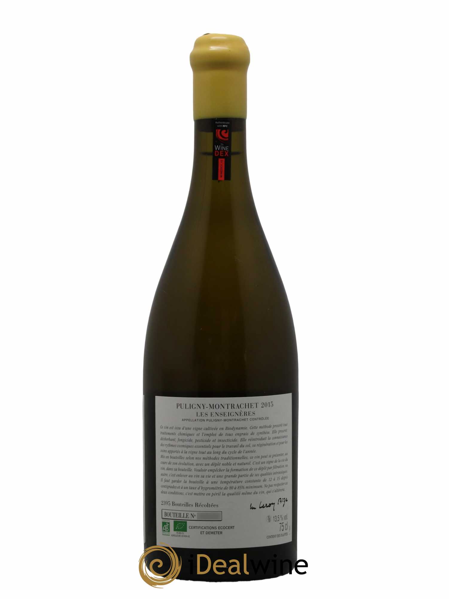Puligny-Montrachet Les Enseignères d'Auvenay (Domaine) 2015 - Lot de 1 bouteille - 1