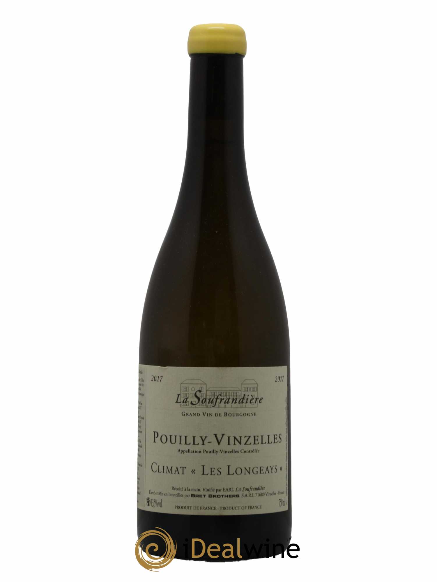 Pouilly-Vinzelles Les Longeays La Soufrandière - Bret Brothers 2017 - Lot de 1 bouteille - 0