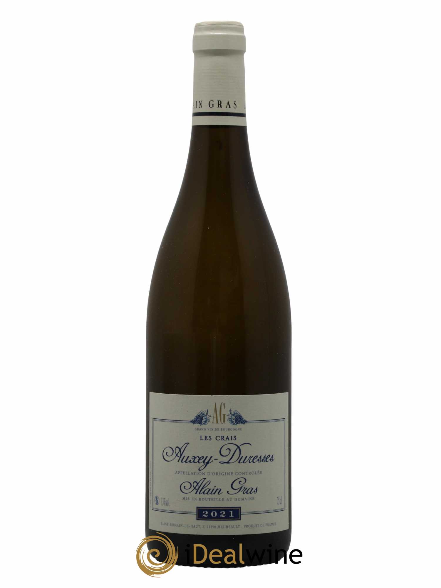 Auxey-Duresses Les Crais Alain Gras 2021 - Lot de 1 bouteille - 0