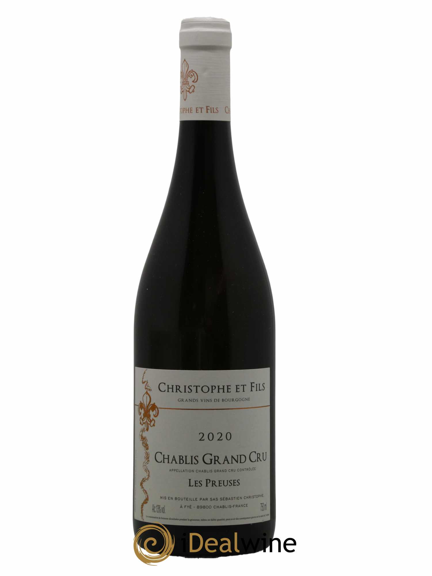 Chablis Grand Cru Les Preuses Christophe et Fils 2020 - Lot de 1 bouteille - 0