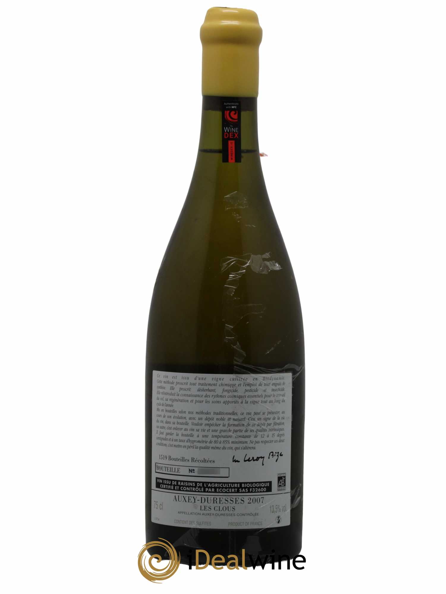 Auxey-Duresses Les Clous d'Auvenay (Domaine) 2007 - Lot de 1 bouteille - 1