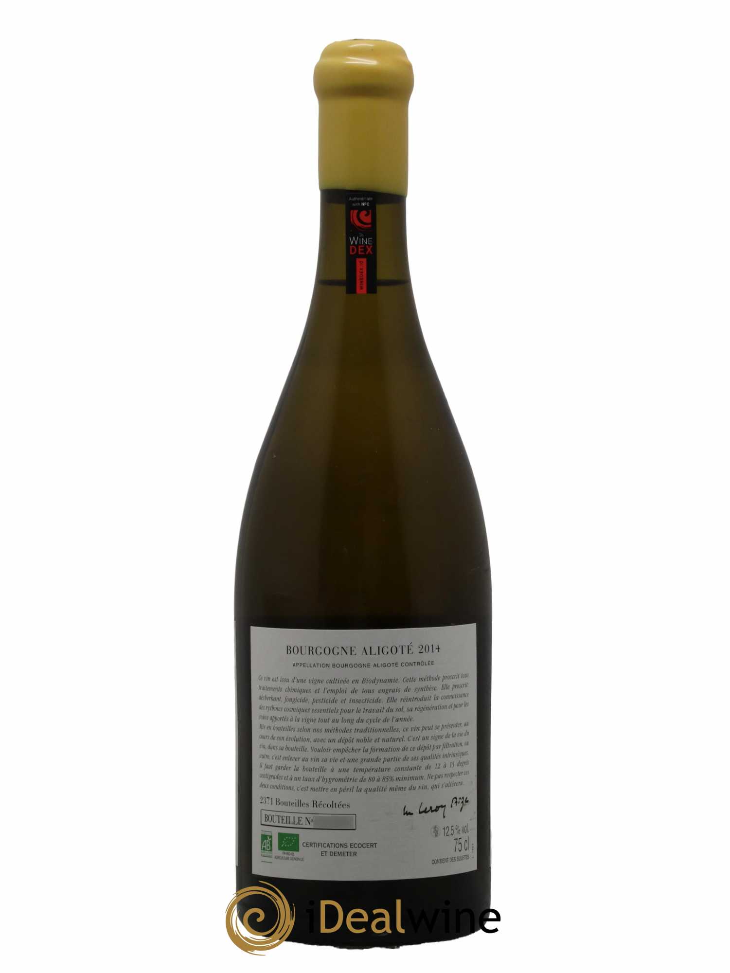 Bourgogne Aligoté Sous Chatelet d'Auvenay (Domaine)  2014 - Lot de 1 bouteille - 1