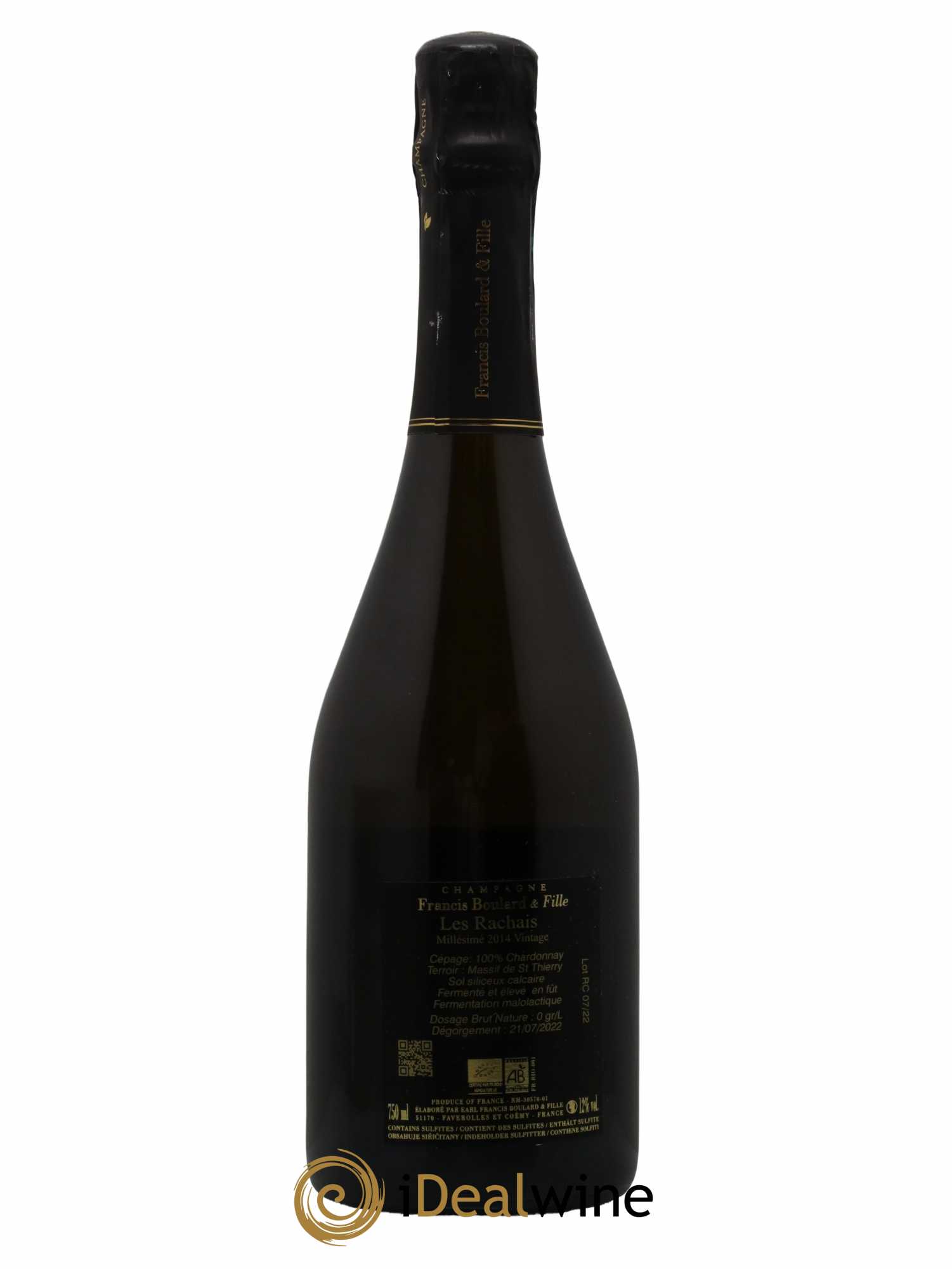 Les Rachais Francis Boulard 2014 - Lot de 1 bouteille - 1