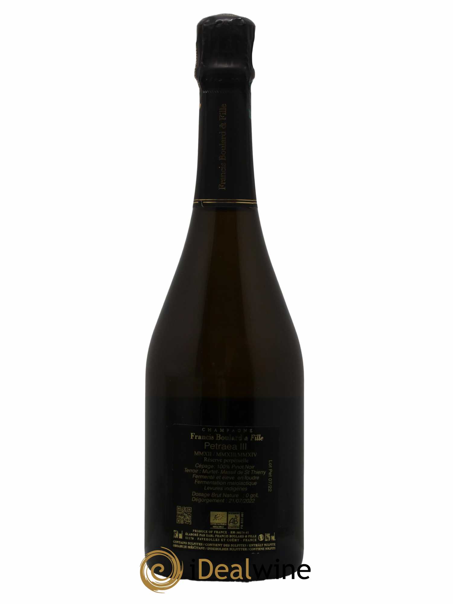 Pétraéa III Francis Boulard - Lot de 1 bouteille - 1