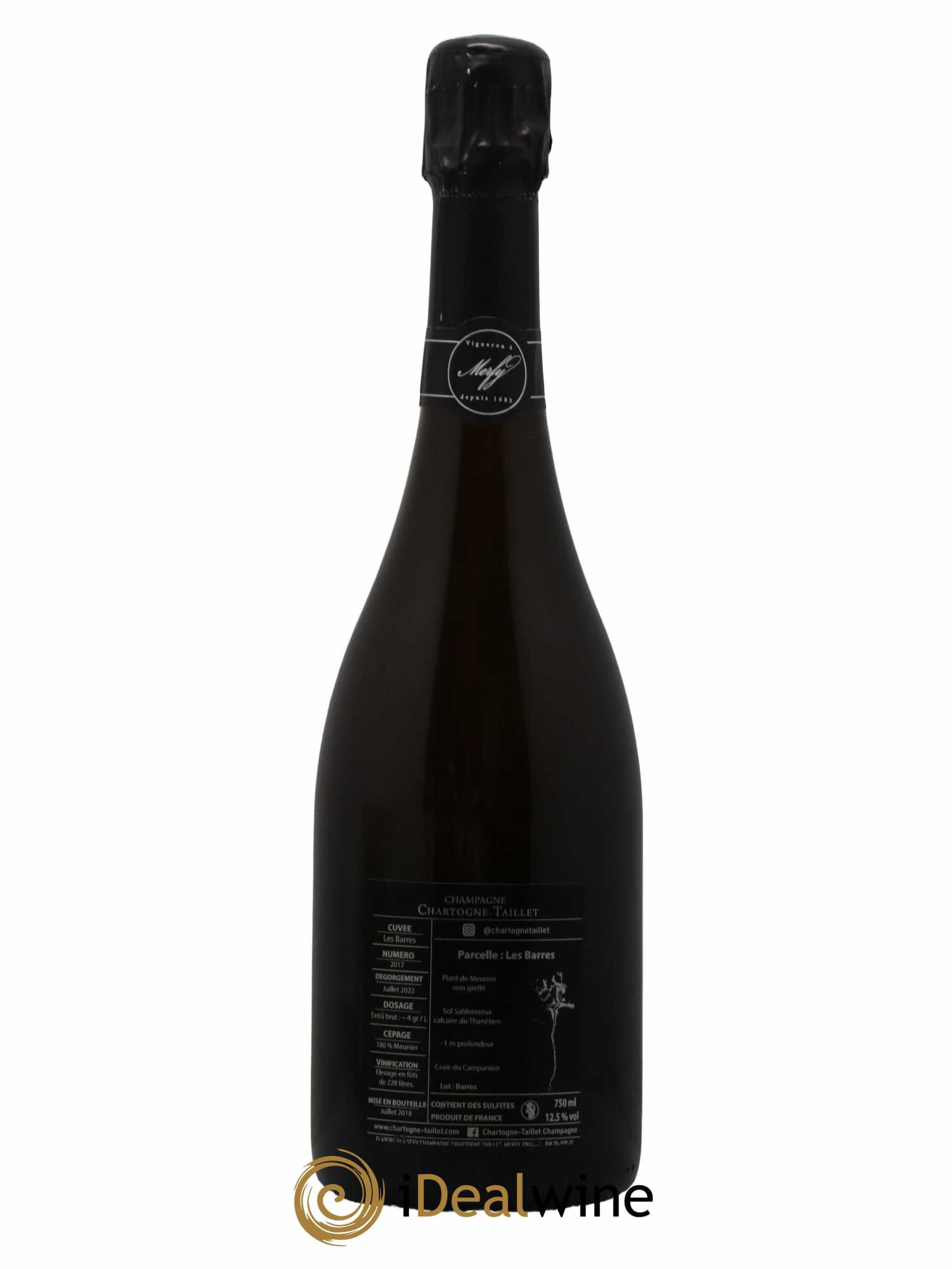 Les Barres Chartogne-Taillet 2017 - Lot de 1 bouteille - 1