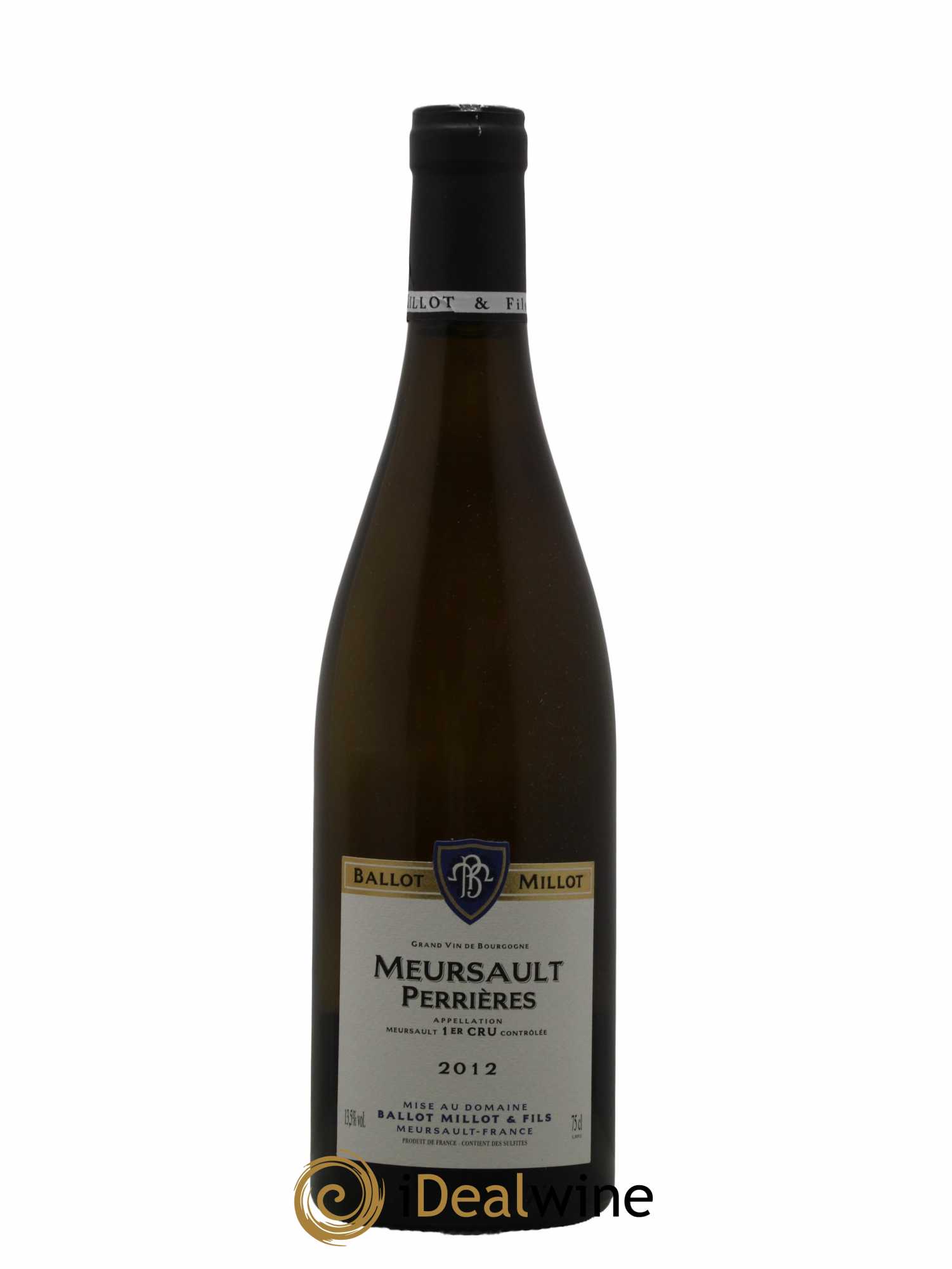 Meursault 1er Cru Perrières Ballot Millot 2012 - Lot de 1 bouteille - 0