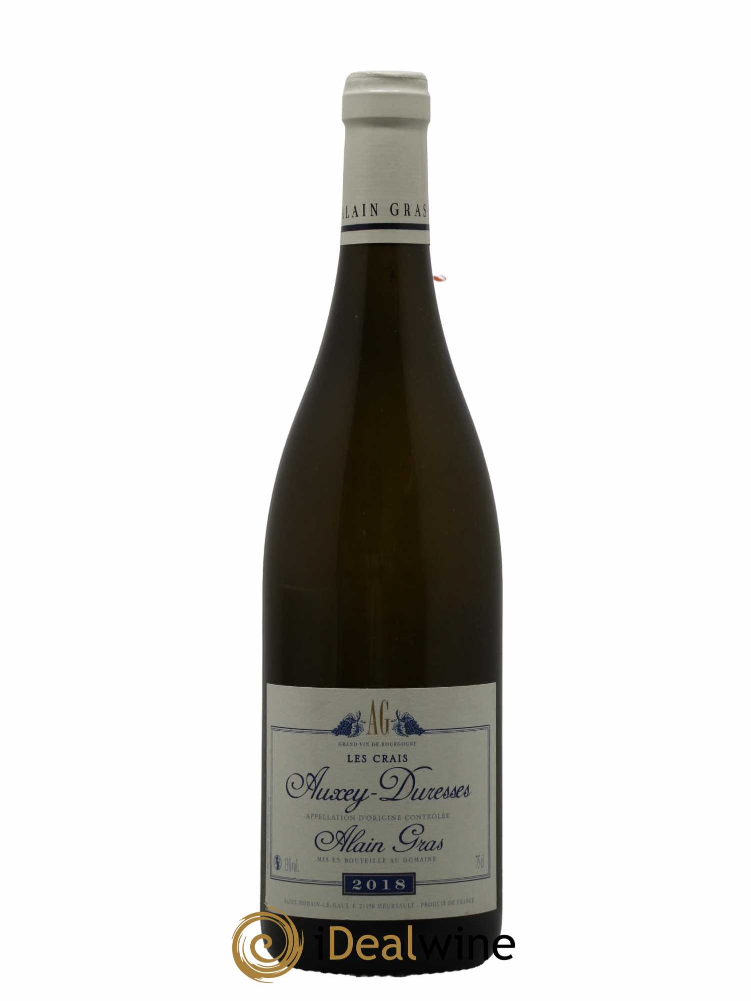 Auxey-Duresses Les Crais Alain Gras 2018 - Lot de 1 bouteille - 0