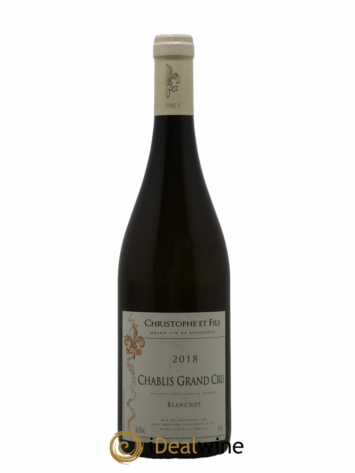 Chablis Grand Cru Blanchot Christophe et Fils 2018 - Lot de 1 bouteille - 0