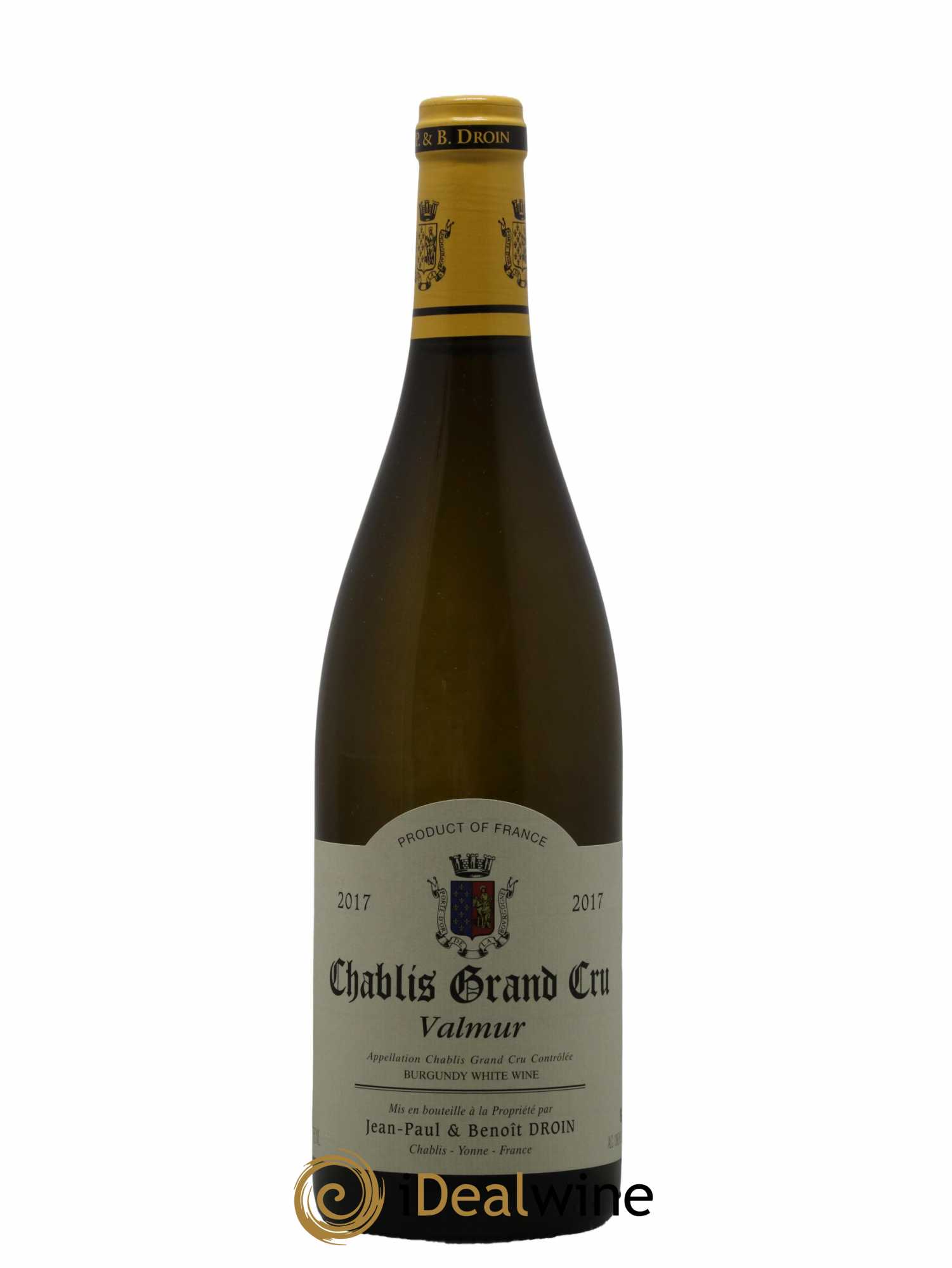 Chablis Grand Cru Valmur Jean-Paul & Benoît Droin (Domaine) 2017 - Lot de 1 bouteille - 0