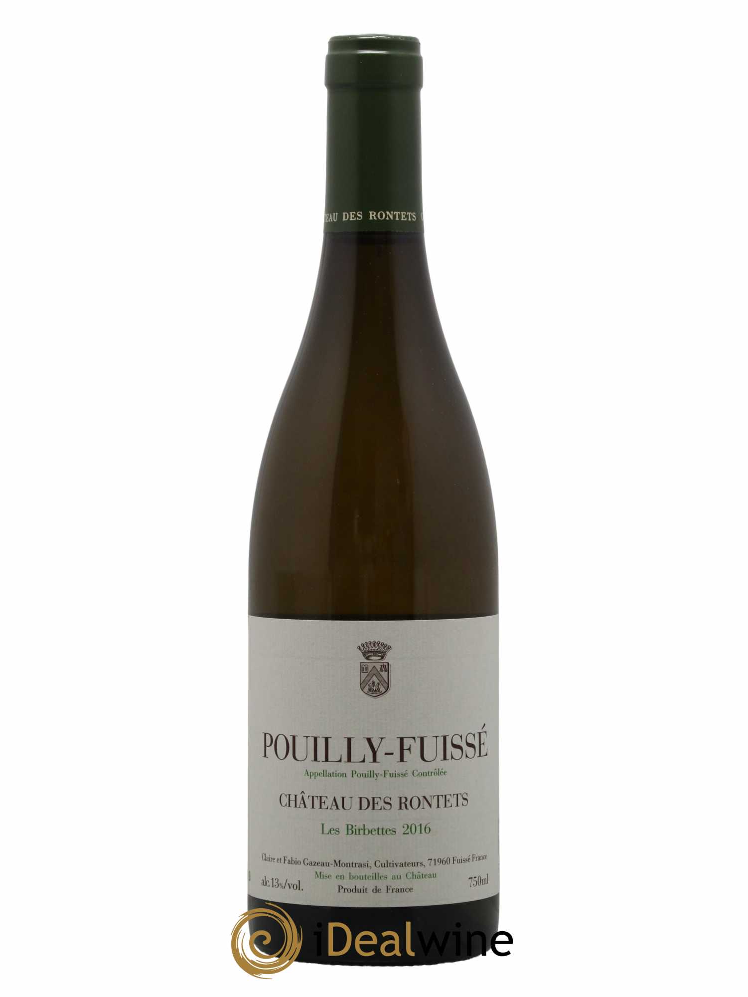 Pouilly-Fuissé Les Birbettes Château des Rontets 2016 - Lot de 1 bouteille - 0