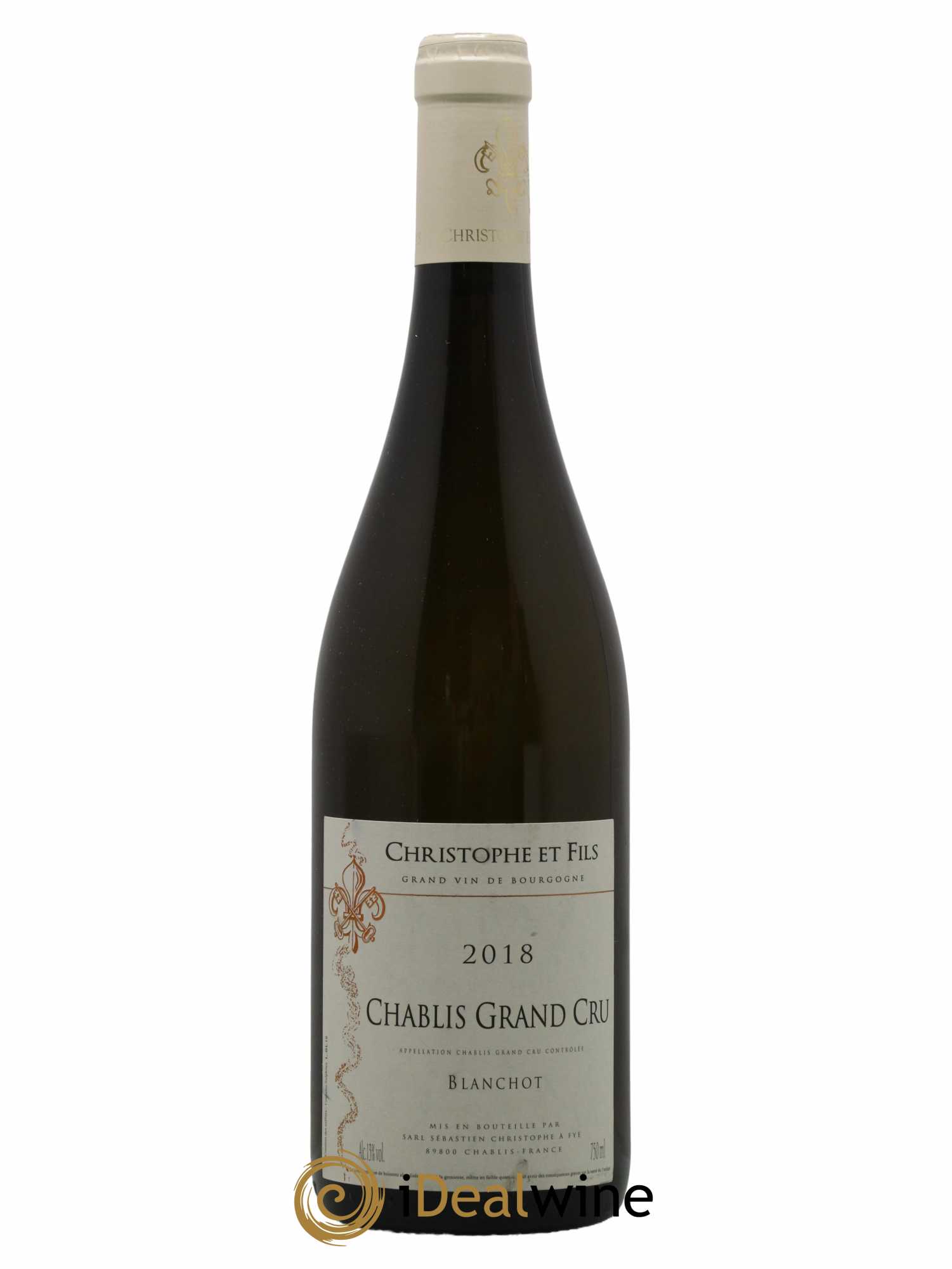 Chablis Grand Cru Blanchot Christophe et Fils 2018 - Lot of 1 bottle - 0