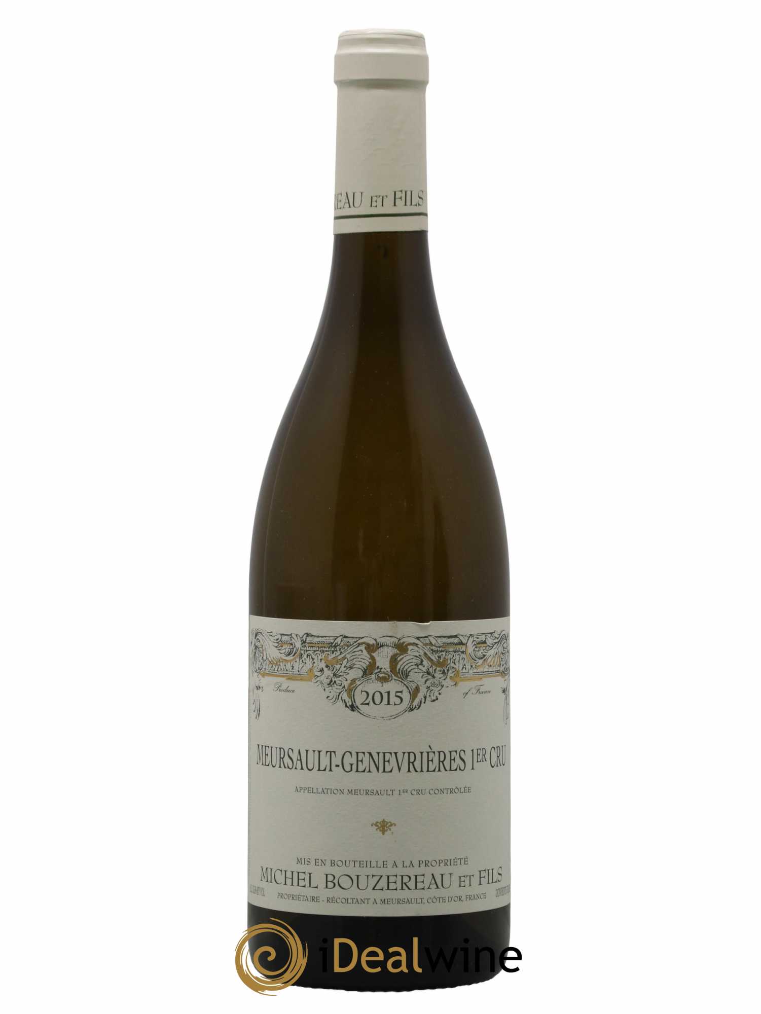 Meursault 1er Cru Les Genevrières Michel Bouzereau et Fils (Domaine) 2015 - Lot de 1 bouteille - 0