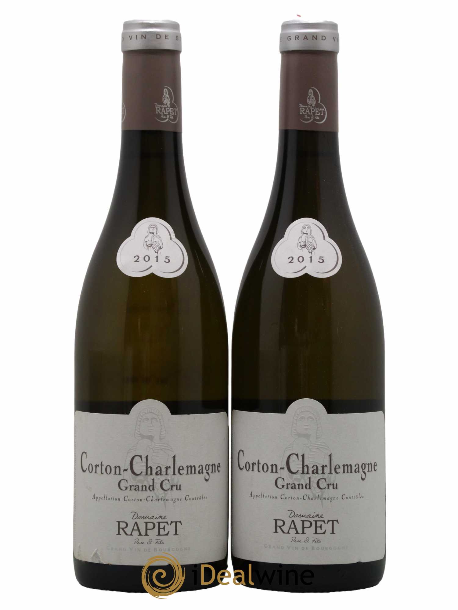Corton-Charlemagne Grand Cru Rapet Père & Fils 2015 - Lot de 2 bouteilles - 0