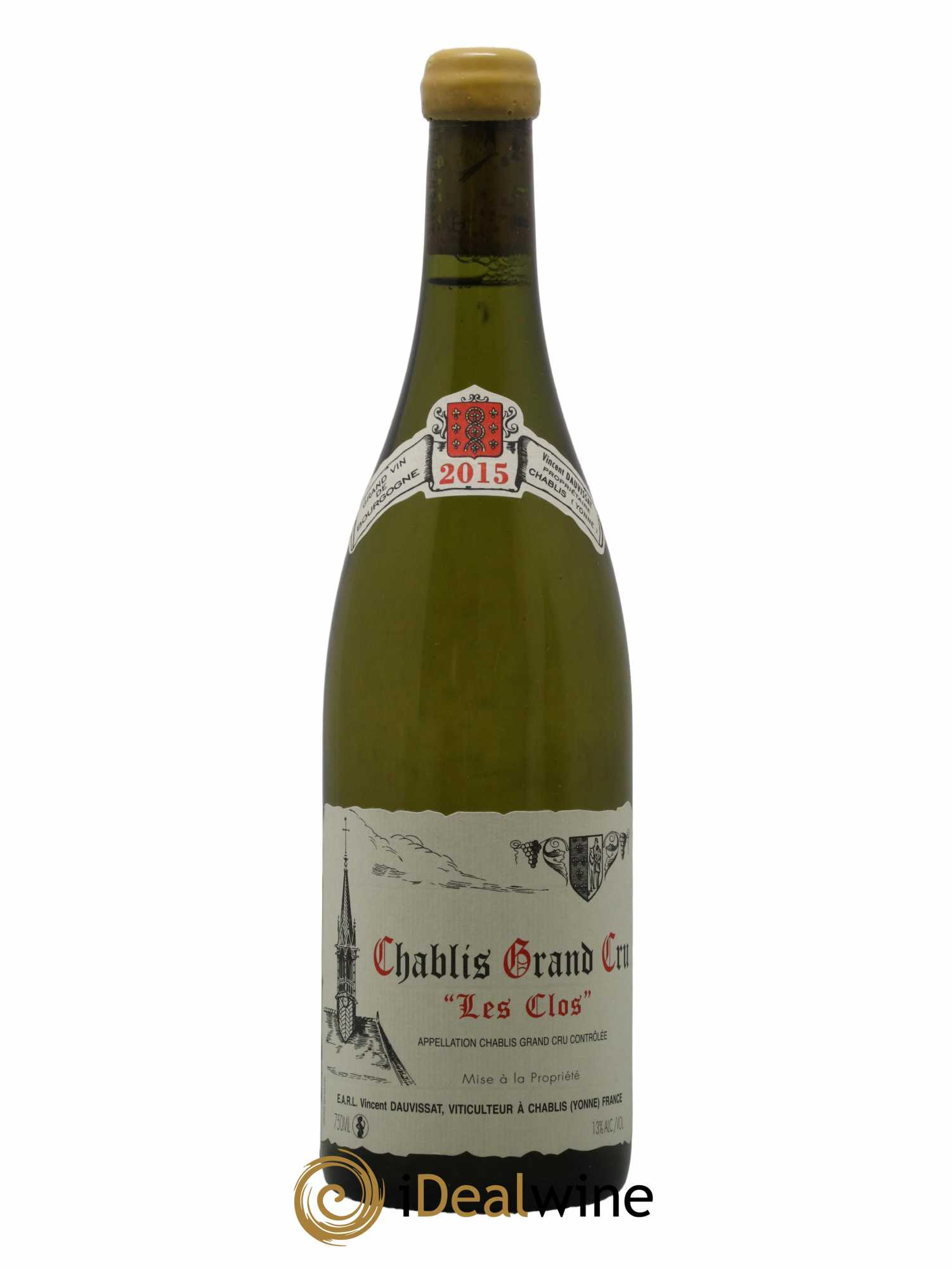 Chablis Grand Cru Les Clos Vincent Dauvissat (Domaine) 2015 - Lot de 1 bouteille - 0