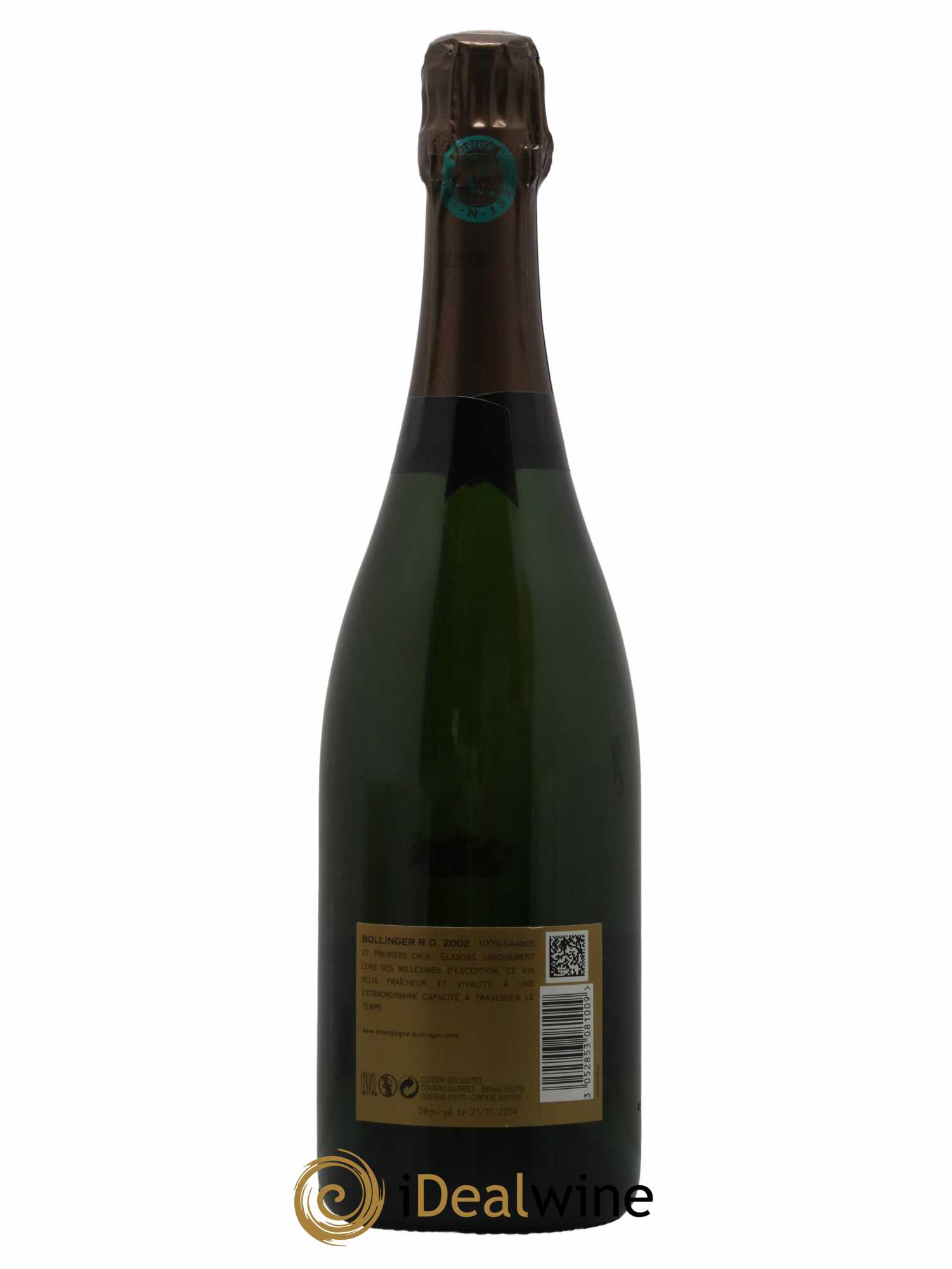 R.D. Extra-Brut Bollinger 2002 - Lot de 1 bouteille - 1