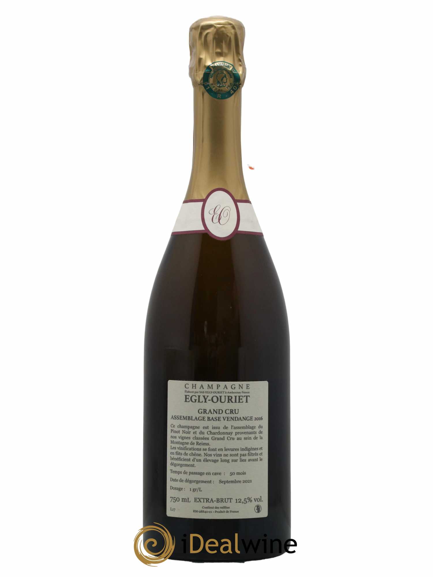 Champagne Grand Cru Extra-Brut Egly-Ouriet - Lot de 1 bouteille - 1
