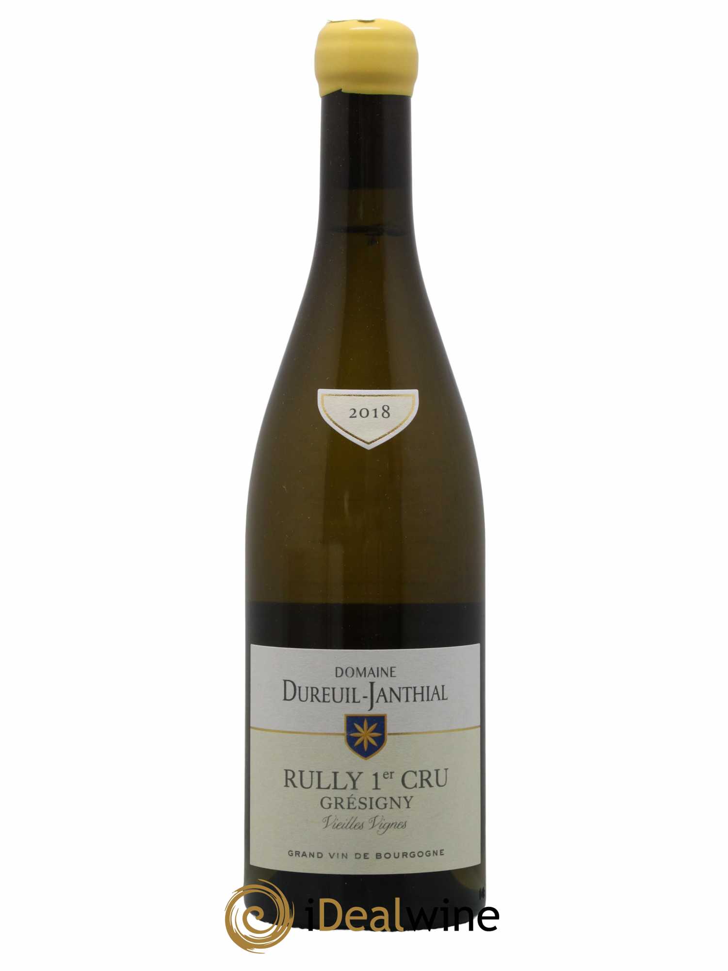 Rully 1er Cru Grésigny Vieilles Vignes Vincent Dureuil-Janthial 2018 - Lot de 1 bouteille - 0