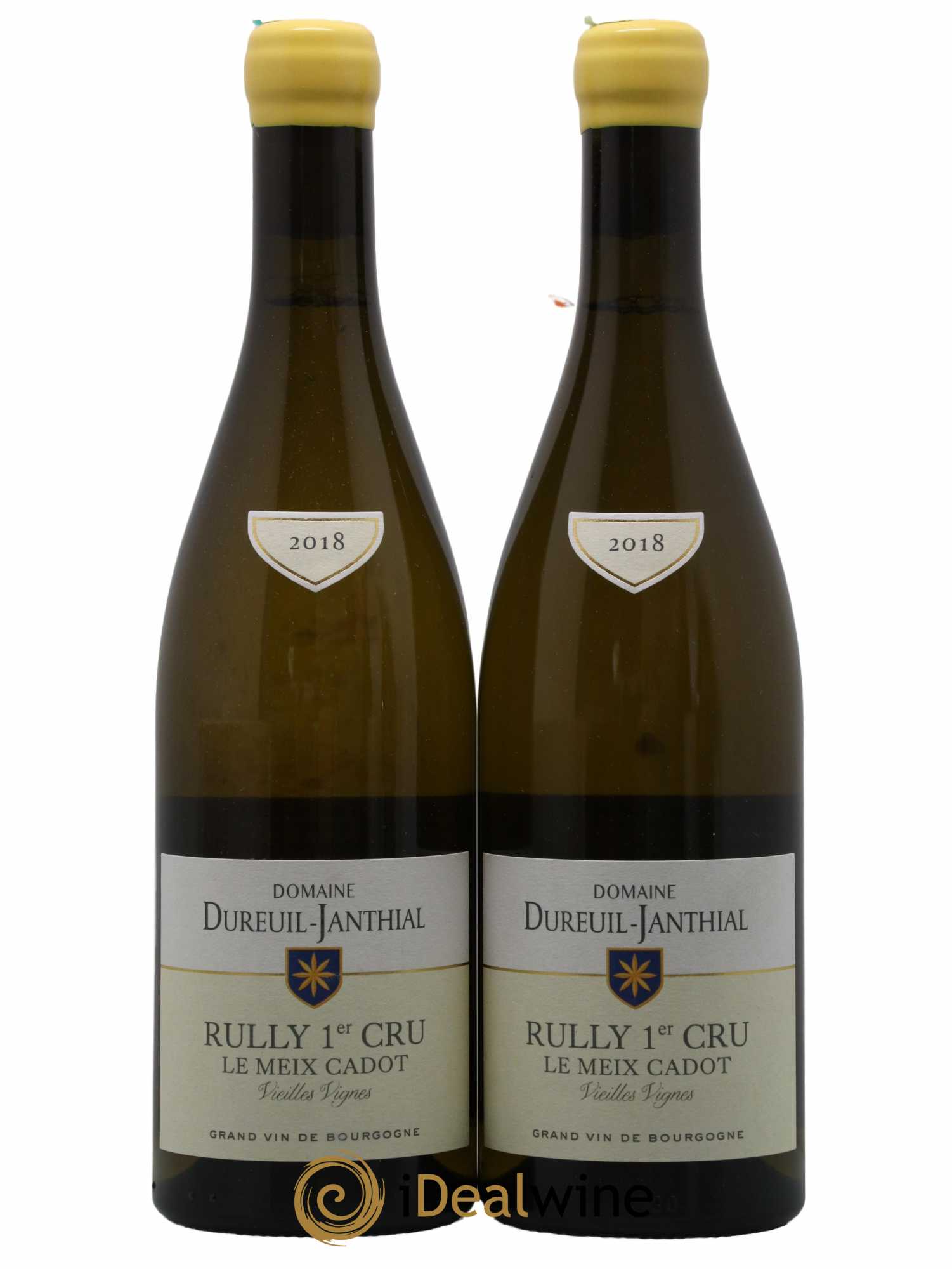Rully 1er Cru Le Meix Cadot Vieilles Vignes Vincent Dureuil-Janthial 2018 - Lot de 2 bouteilles - 0