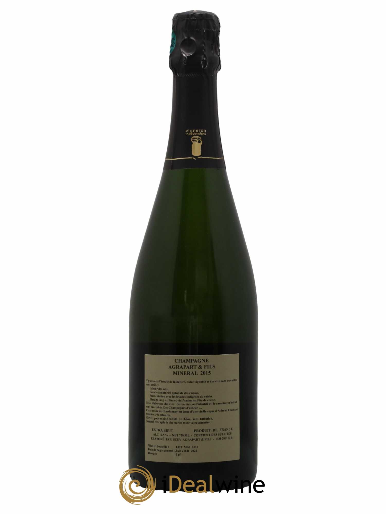 Minéral Blanc de Blancs Extra-Brut Agrapart & Fils 2015 - Lot de 1 bouteille - 1