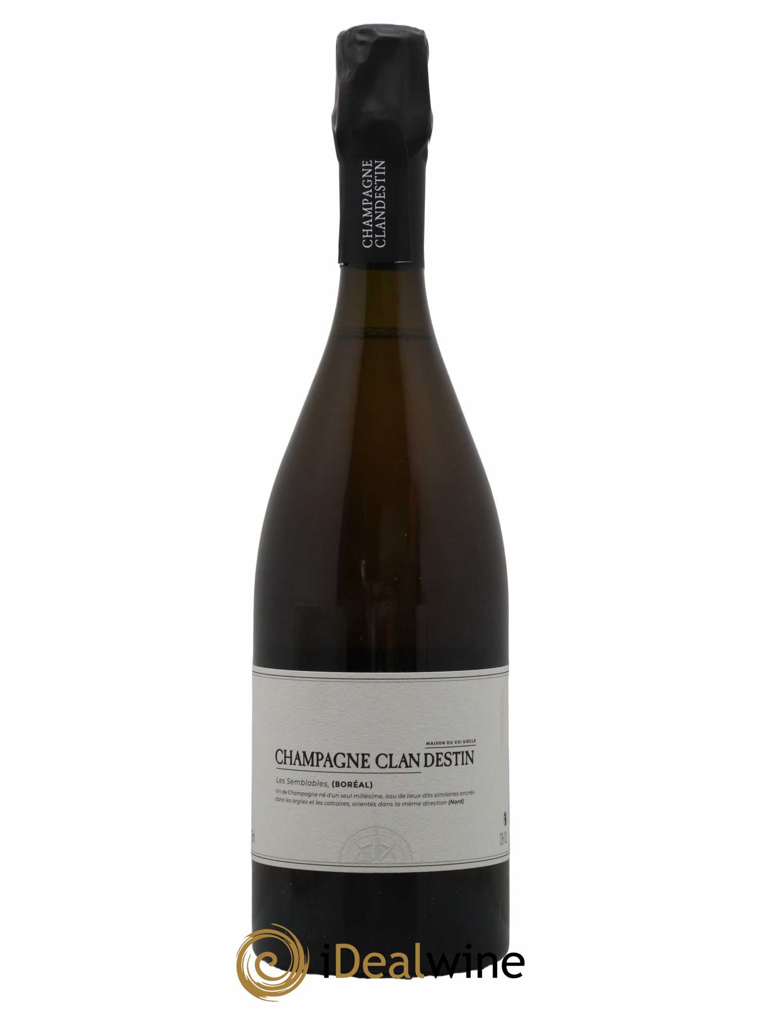 Champagne Clandestin Les Semblables Boréal 2018 - Lot de 1 bouteille - 0