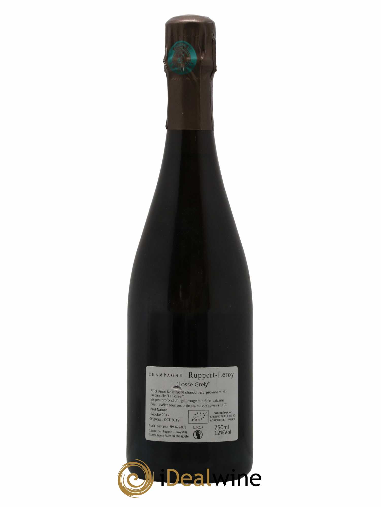 Fosse-Grely Brut Nature Ruppert-Leroy 2017 - Lot de 1 bouteille - 1