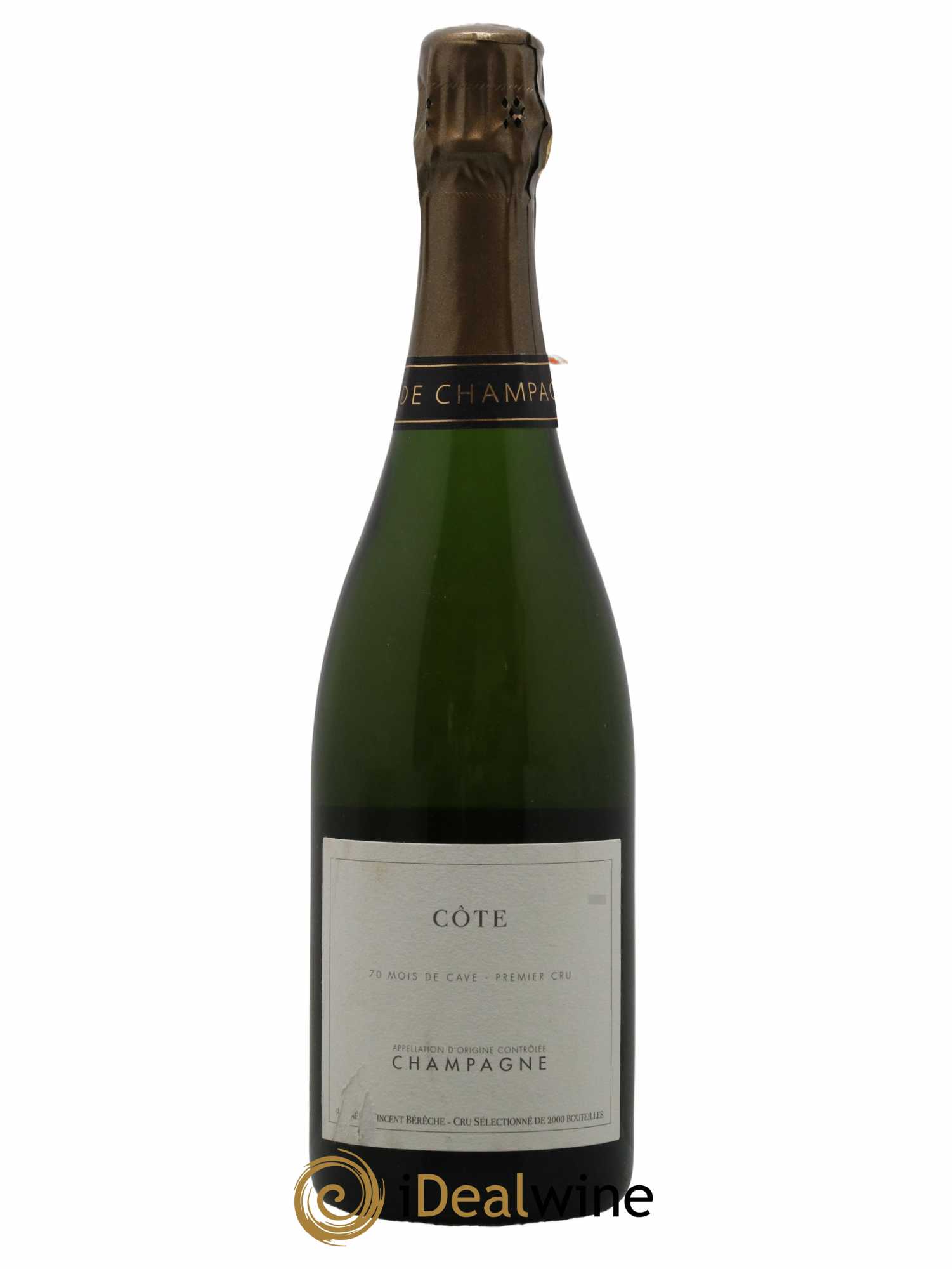 Côte Grand Cru Extra-Brut Bérêche et Fils 70 mois de cave - Lot de 1 bouteille - 0