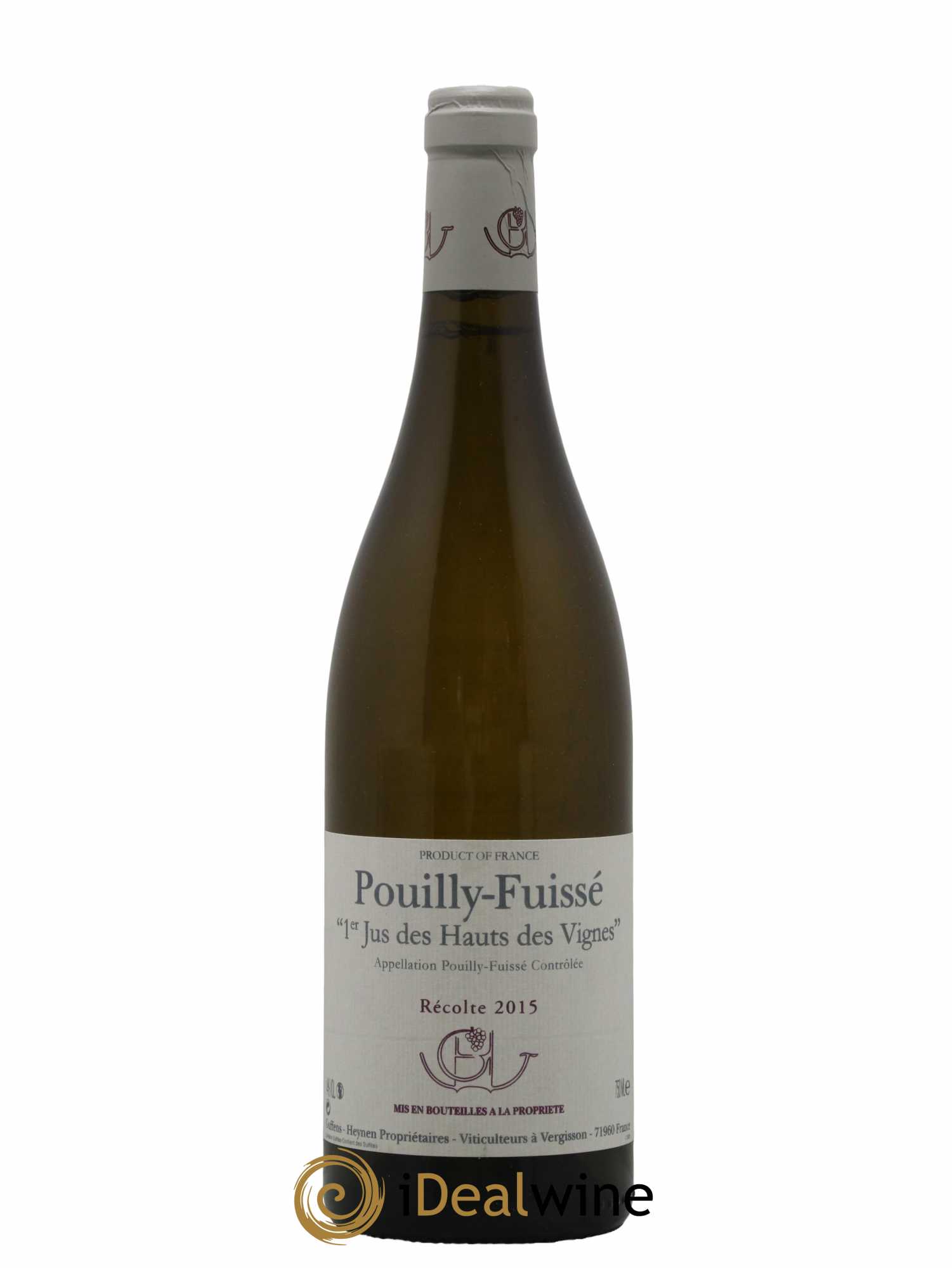 Pouilly-Fuissé 1er Jus des Hauts des Vignes Guffens-Heynen 2015 - Lot de 1 bouteille - 0